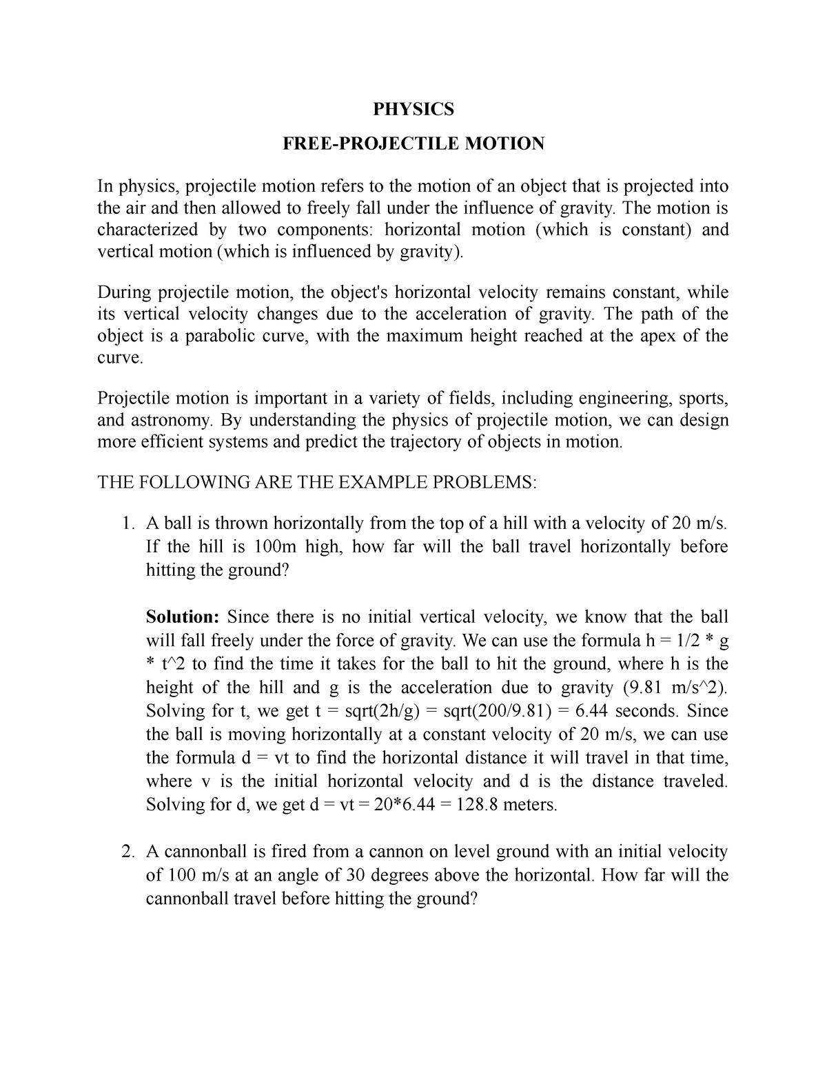 physics-free-projectile-motion-physics-free-projectile-motion-in