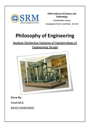 Philosophy Of Engineering - Studocu