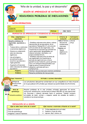 Experiencia DE Aprendizaje N°03 - Ciclo VII - 5TO Grado- EPT - 2023 ...