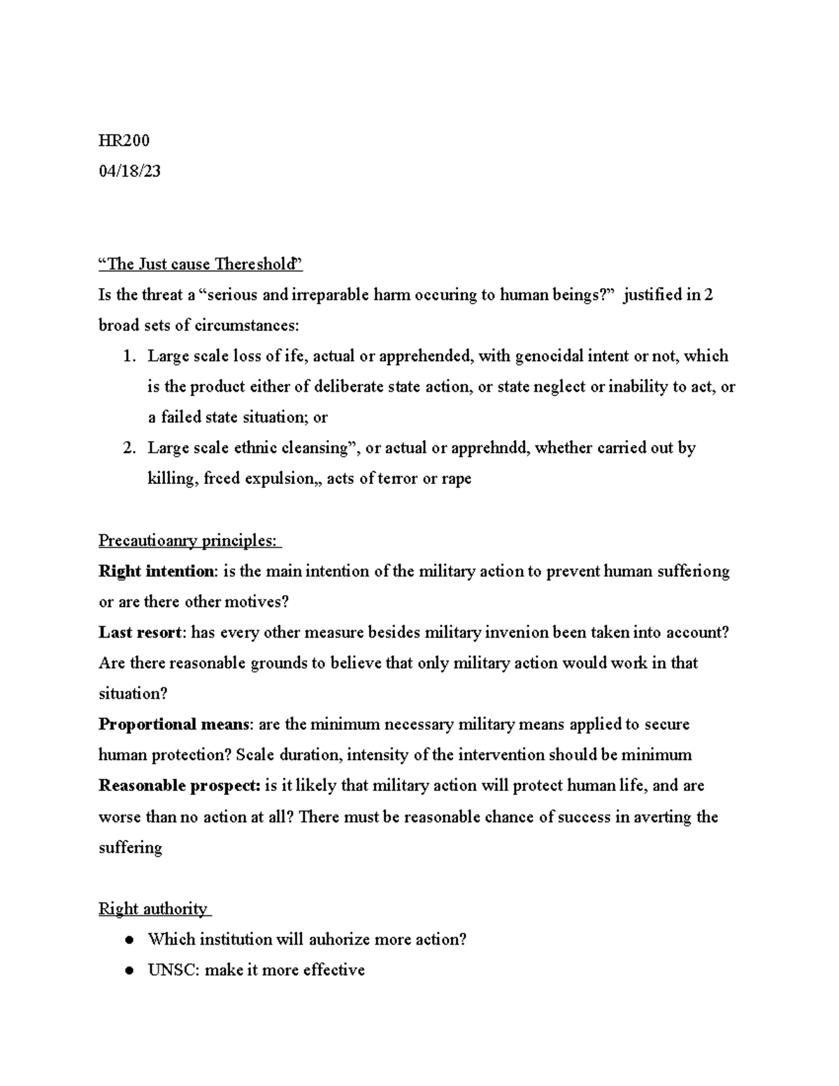 HR 04 - Right to protect (R2P) in reference to the Rwanda genocide - HR ...