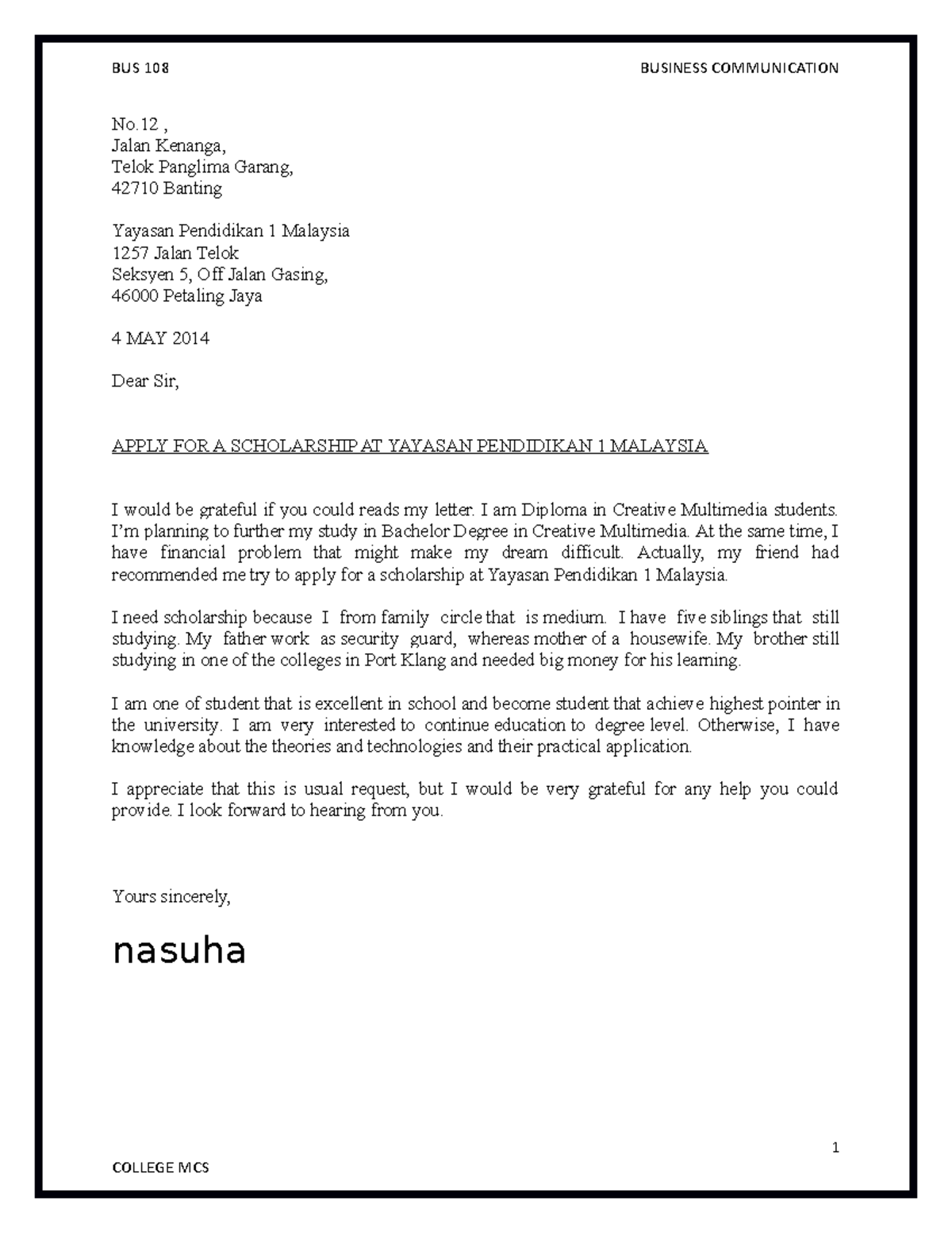 BUSS COMM - Notes - No , Jalan Kenanga, Telok Panglima Garang, 42710 ...