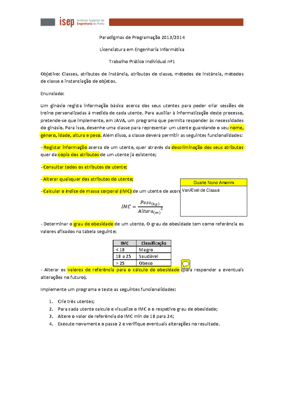 calculo imc passo a passo calculo imc passo a passo
