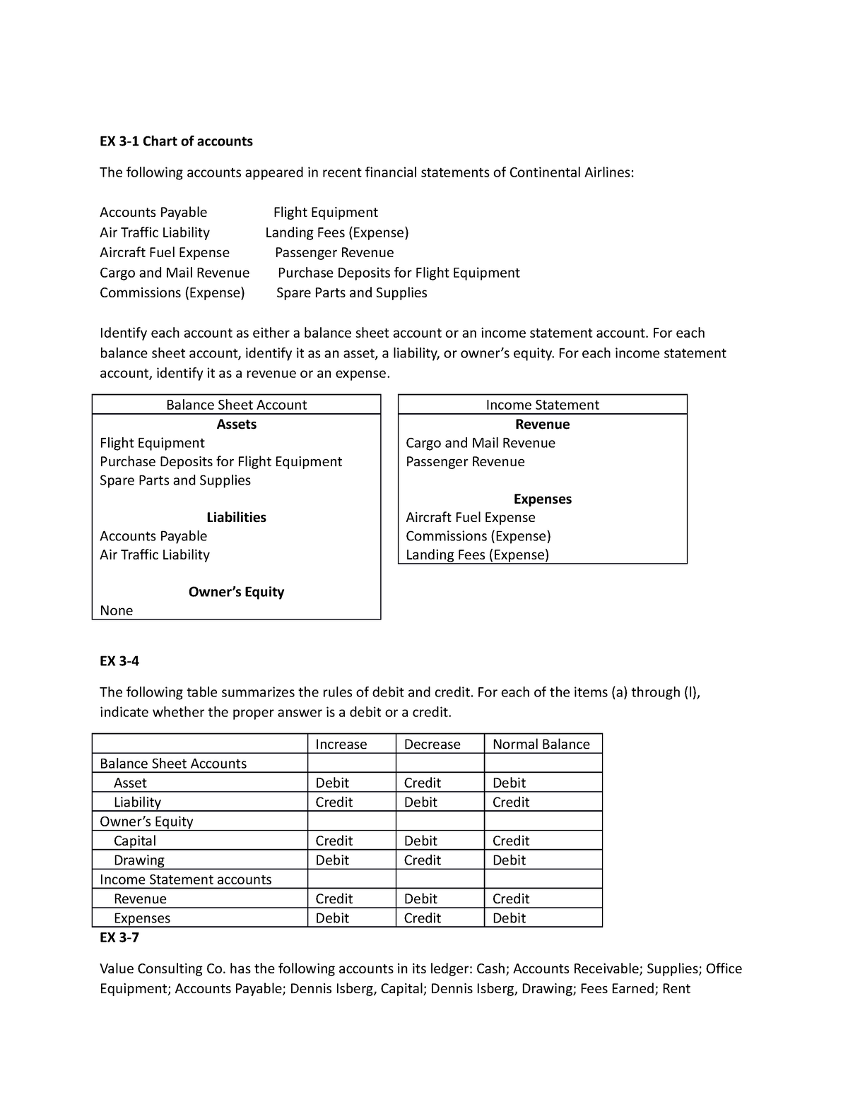 assignments on accounts