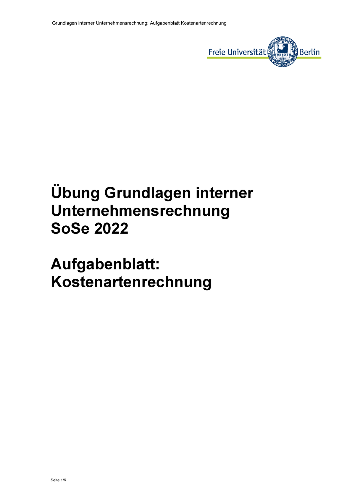 0 2 K O S T E N A R T E N R E C H N U N G Grundlagen Interner 