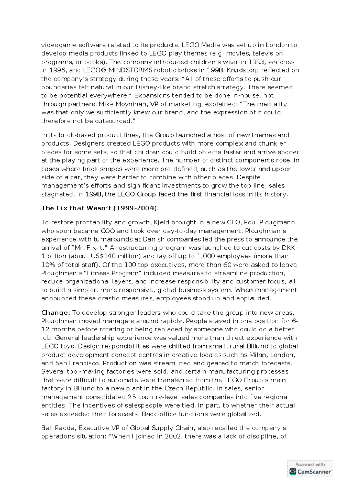 Tutorial Case Study - videogame software related to its products. LEGO ...