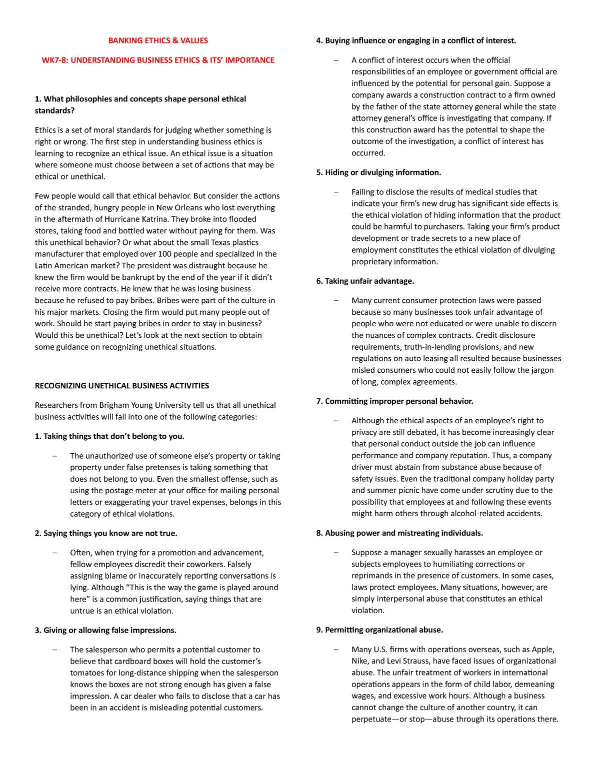 values-and-ethics-values-and-ethics-banking-ethics-values-wk7-8