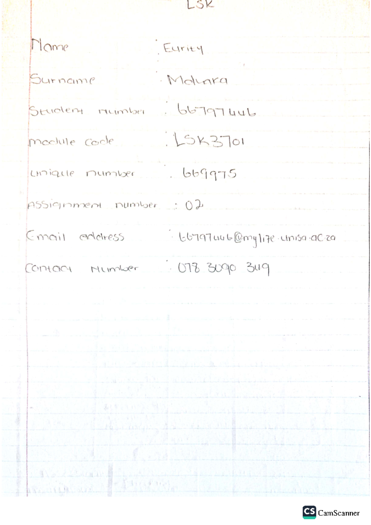 Lsk3701 Assignment Two Mip2601 Studocu Lsk3701 Assignment Two Mip2601 Studocu