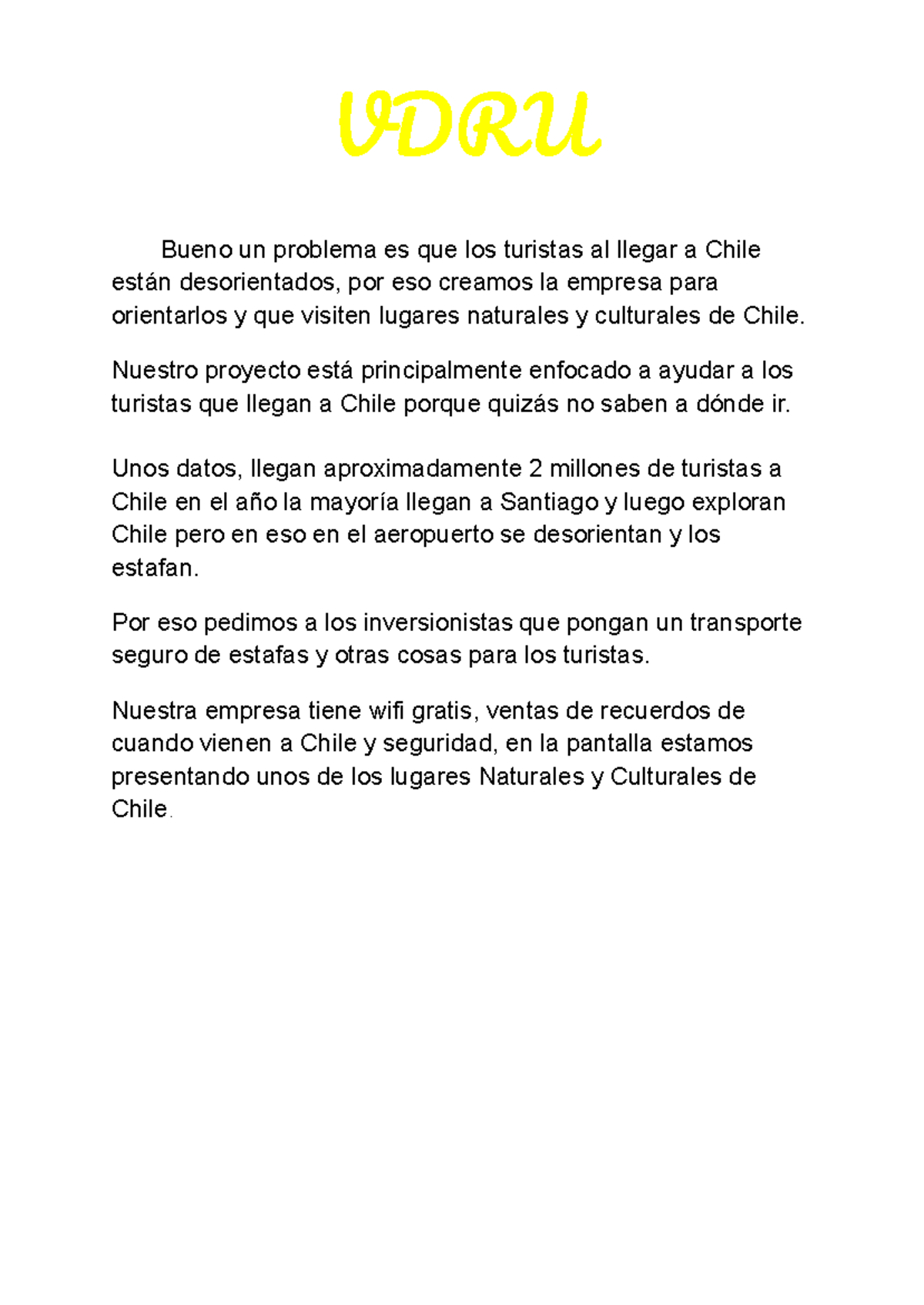 Copia de VDRU-trabajo tecnologia - VDRU Bueno un problema es que los ...