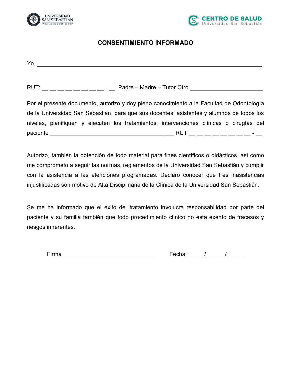 Ficha Clinica Estetica 1 Consentimiento Informado Med 7642