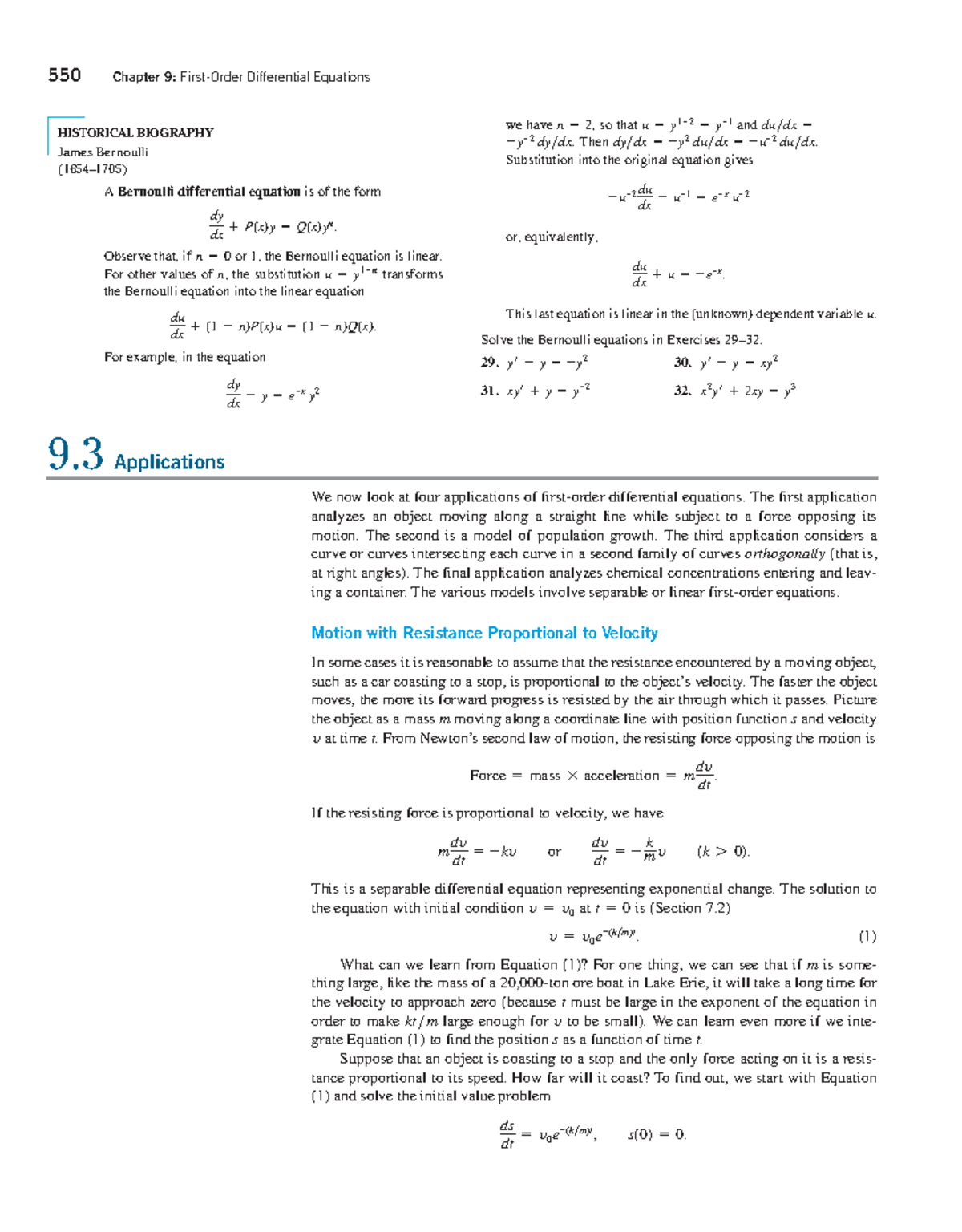 Math ch9-3 - math work - 550 Chapter 9: First-Order Differential ...