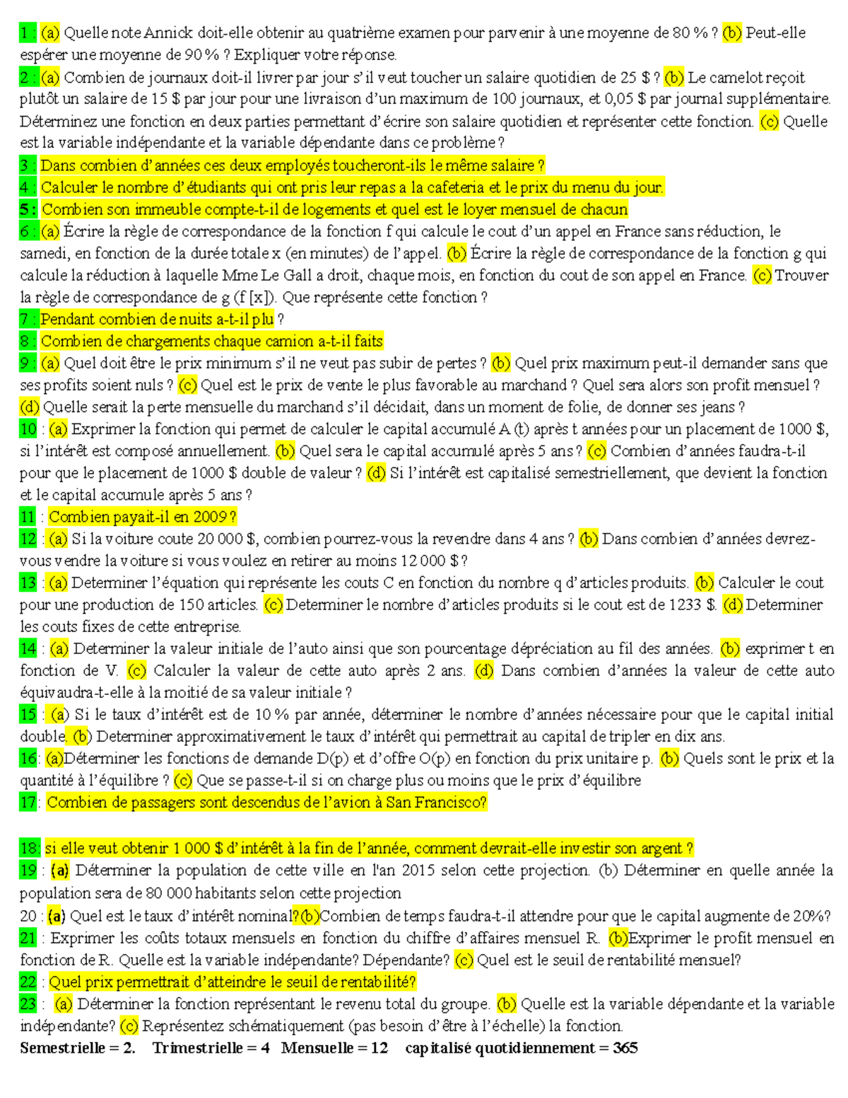 Feuille DE NOTE MATH copie 1 Studocu