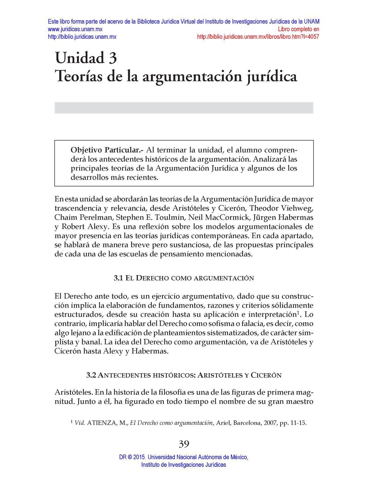 Argumentación Jurídica - En Esta Unidad Se Abordarán Las Teorías De La ...