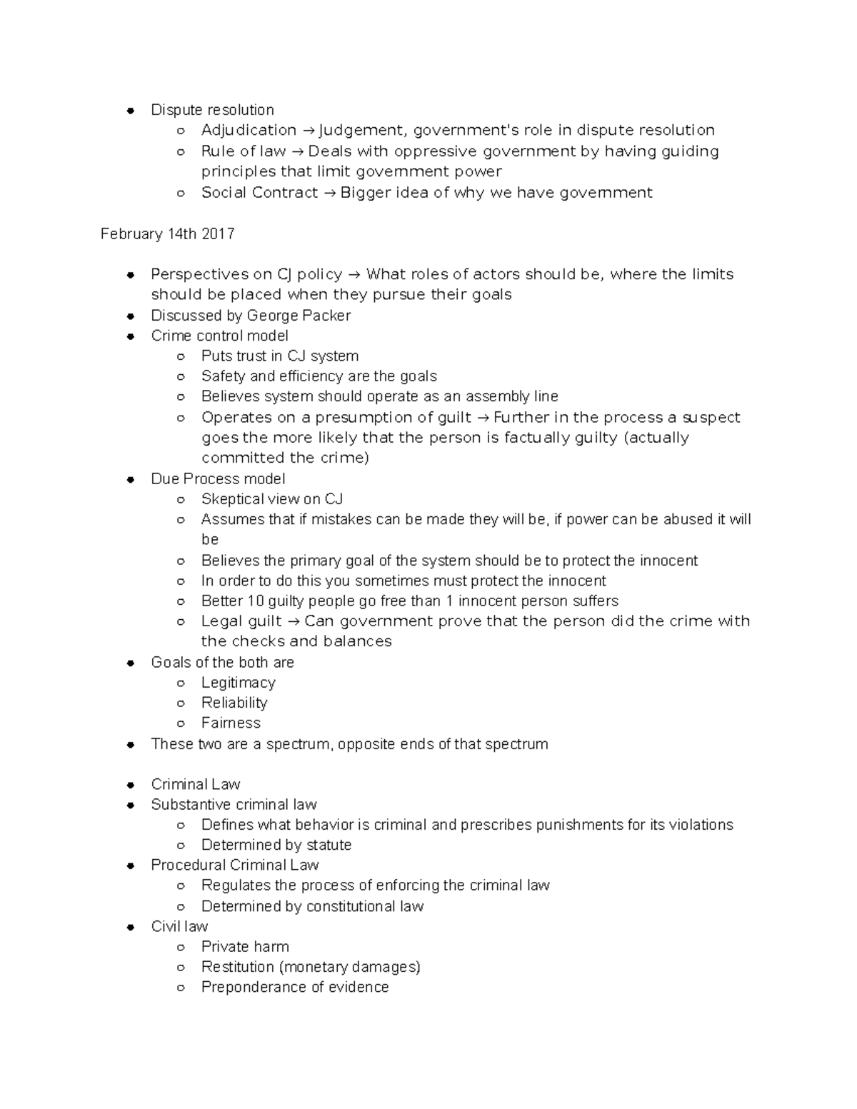 Interrogation - Detailed notes of the lecture. - Dispute resolution ...