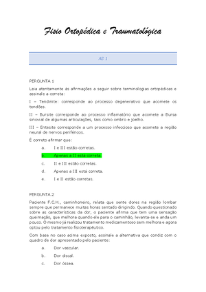 [Solved] Na Fase I Da Reabilitao Aps Entorse De Tornozelo O ...