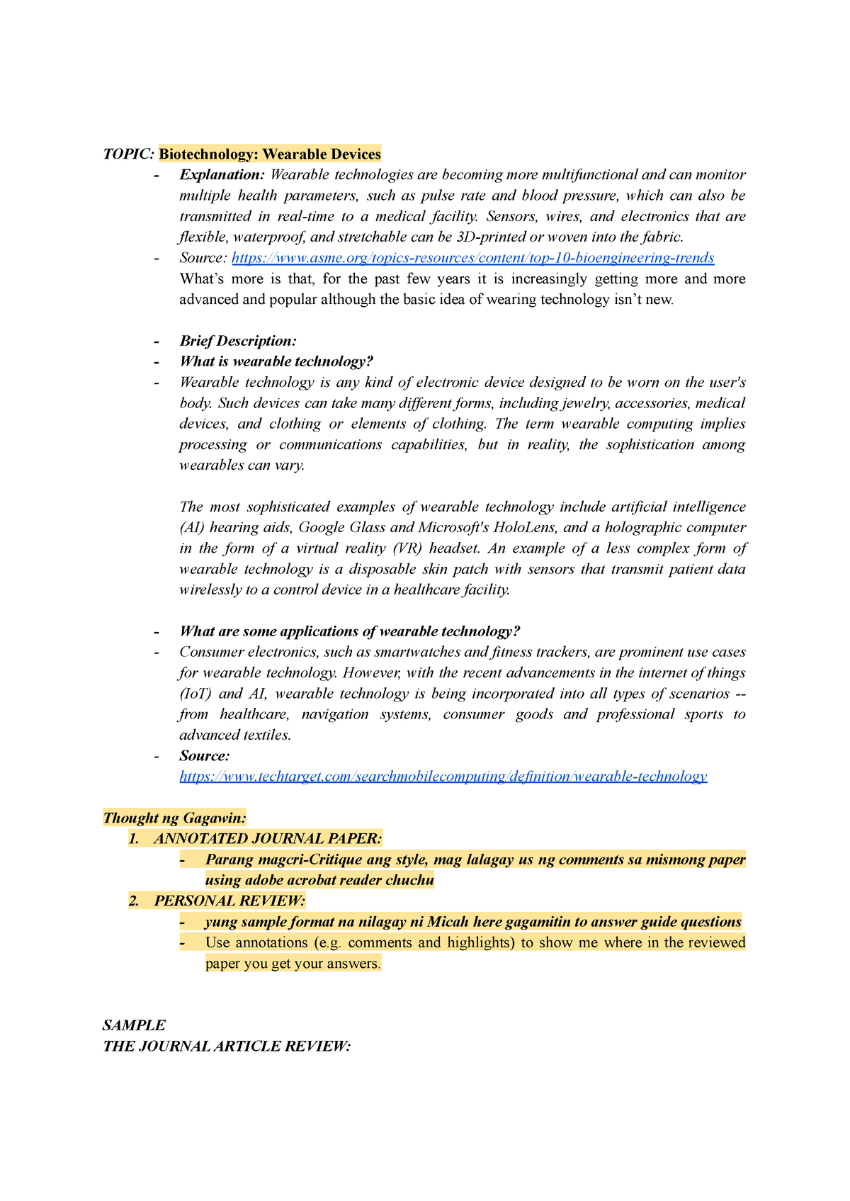 EE-1303 Group 3 SCI402 - Journal Review Sample - TOPIC: Biotechnology ...