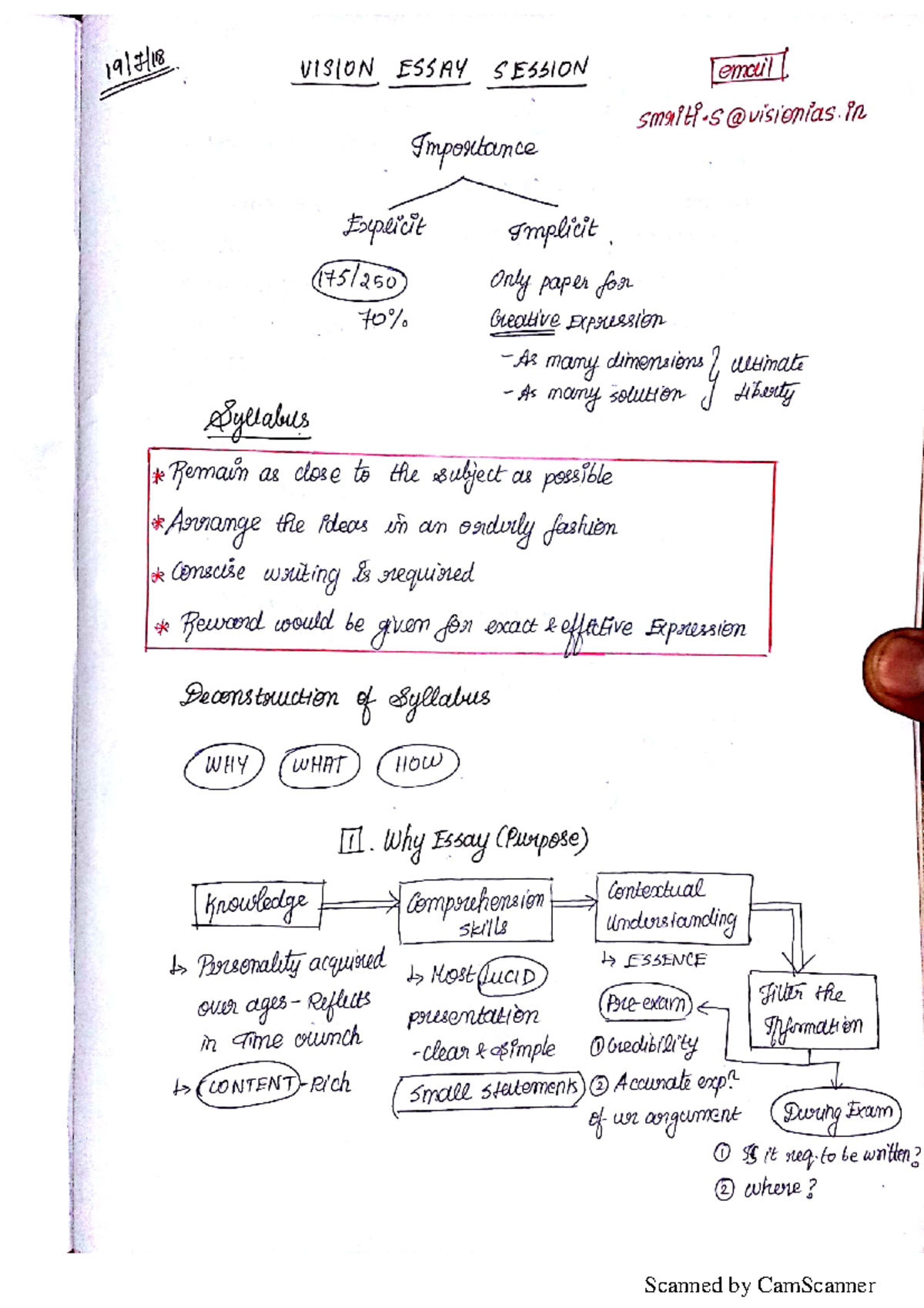 Essay Class Notes - Environmental Studies - Scanned by CamScanner ...