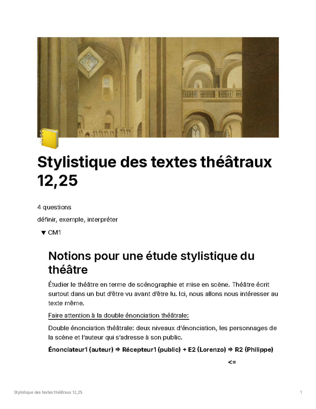 Stylistique - Théâtre écrit surtout dans un but dʼêtre vu avant dʼêtre ...