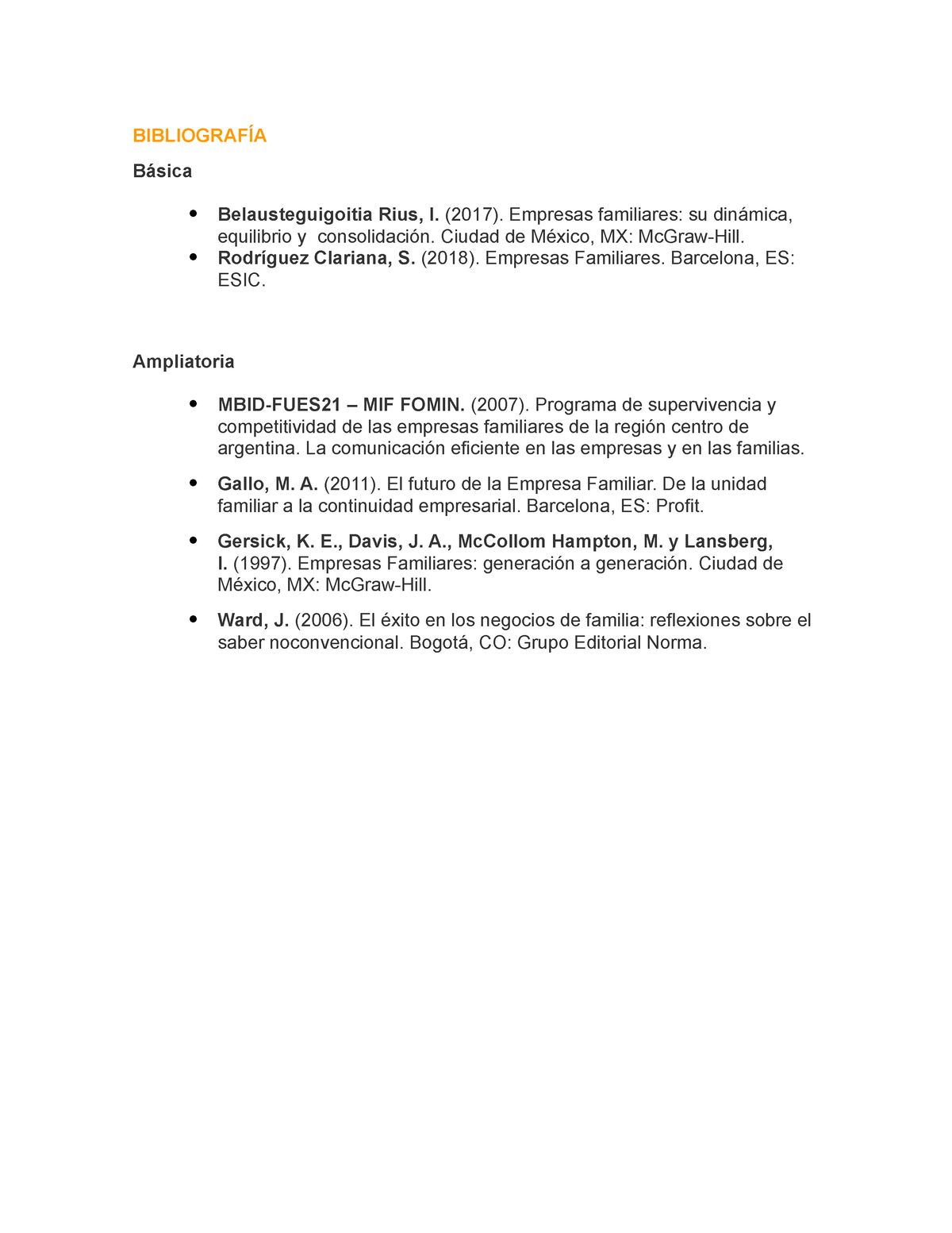 EMPRESAS FAMILIARES - DINÁMICA, EQUILIBRIO Y CONSOLIDACIÓN