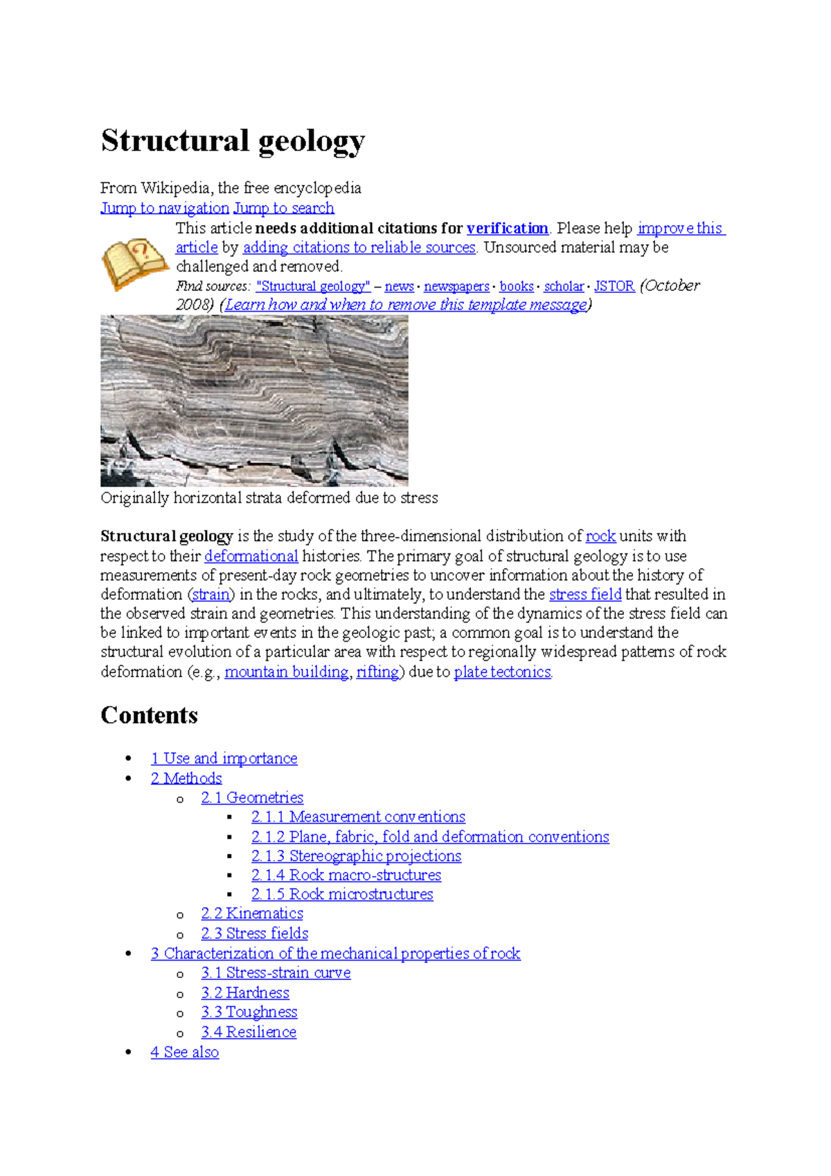 Structural geology Structural geology Structural geology Structural