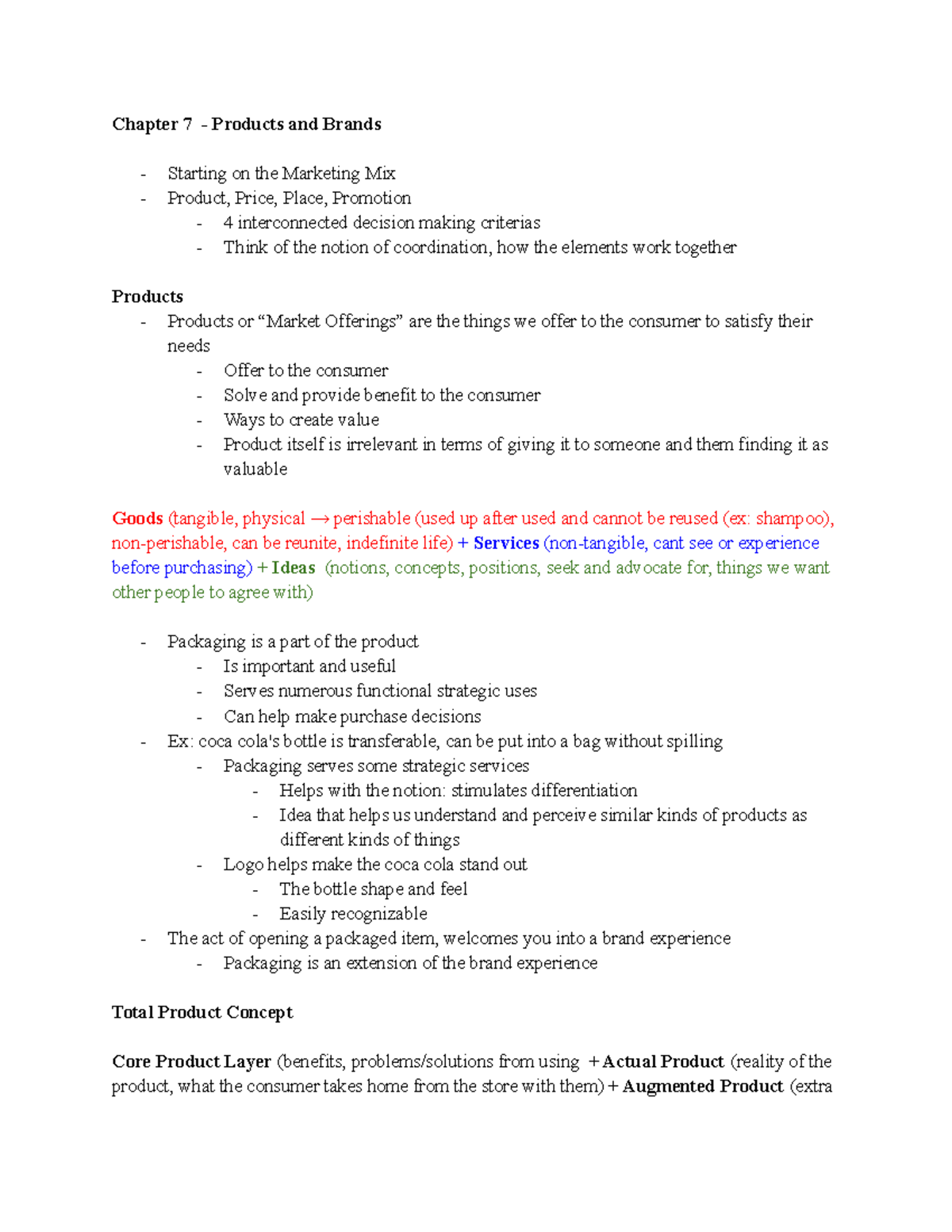 Chapter 7 - Products and Brands - Chapter 7 - Products and Brands ...