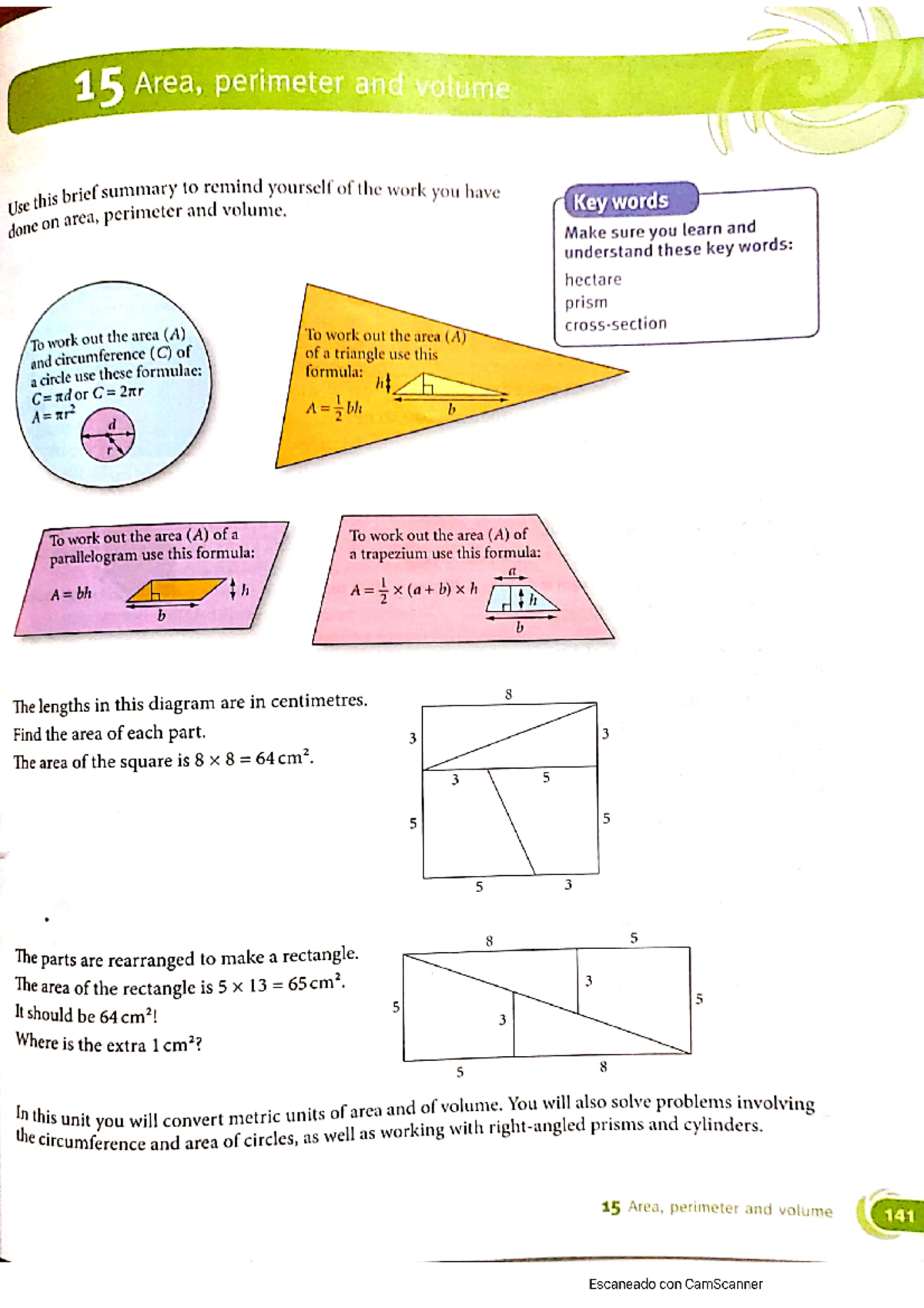 Geometry - Shapes - Area - Volume - complex shapes - Docente En ...