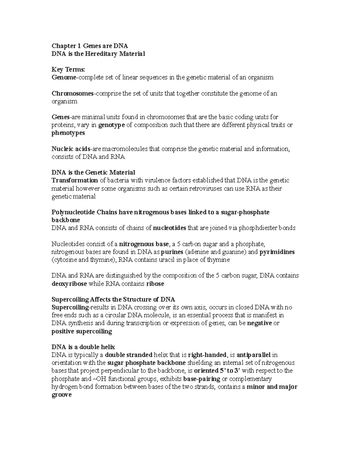 Genesare DNA - This will explain the topic of genes - Chapter 1 Genes ...