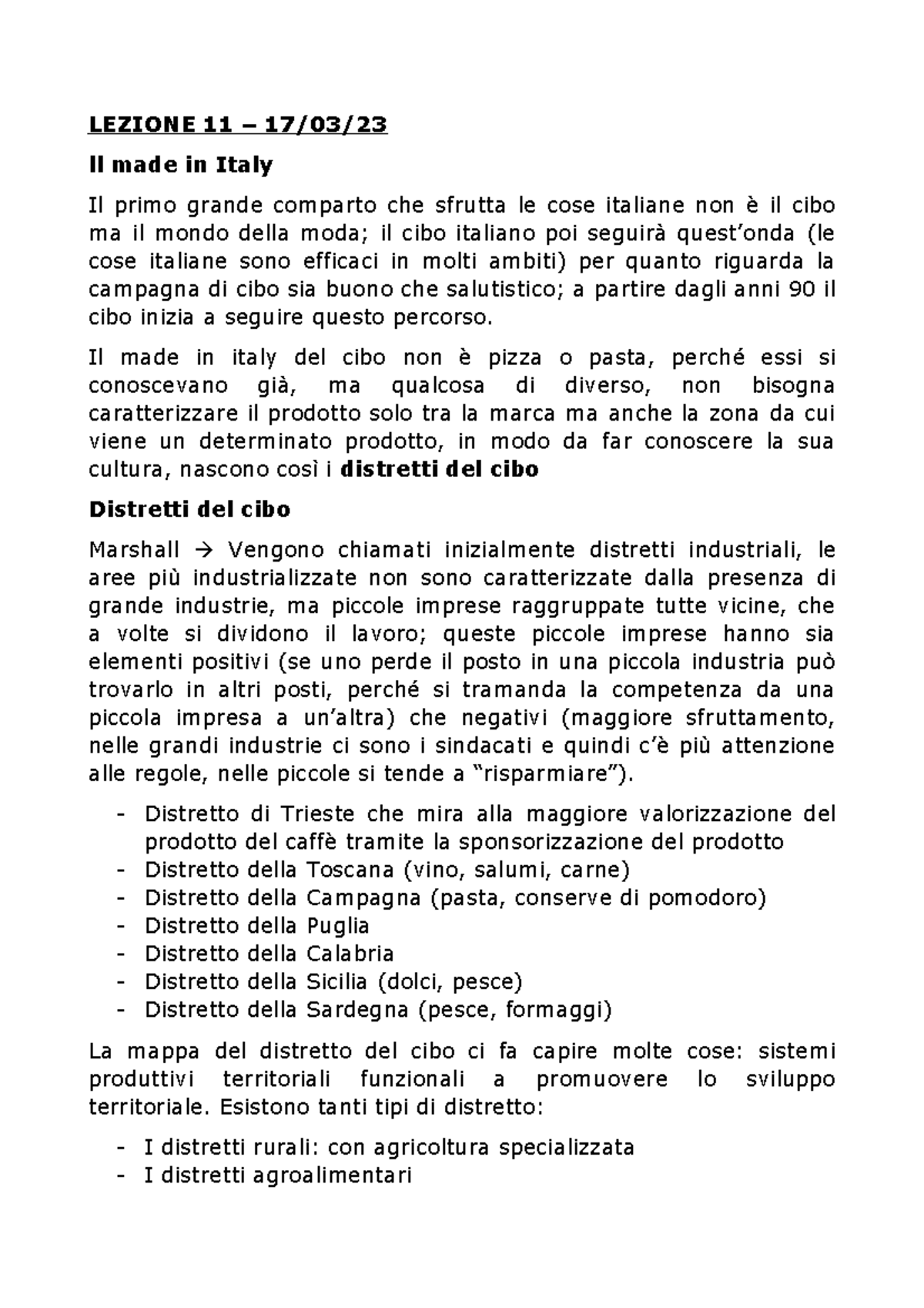 Storia Sociale - Modulo B - LEZIONE 11 – 17/03/ Ll Made In Italy Il ...