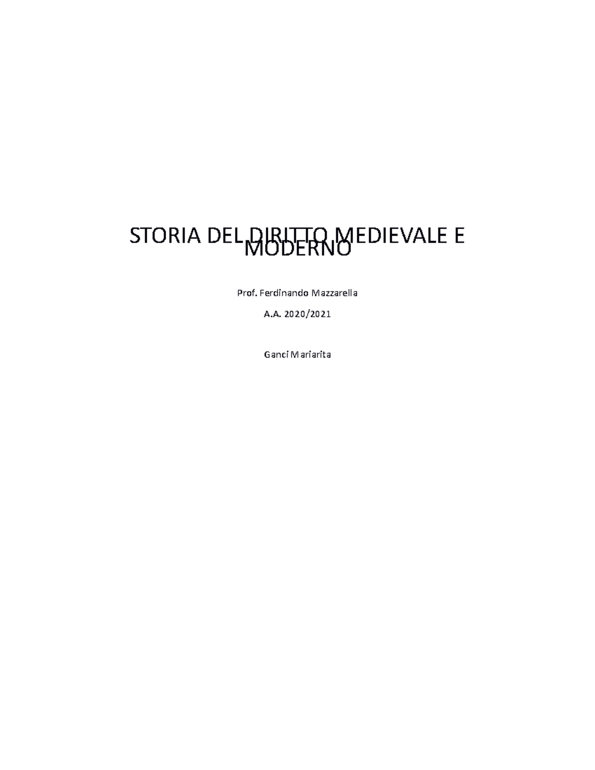 Storia DEL Diritto Medievale E Moderno - STORIA DEL DIRITTO MEDIEVALE E ...