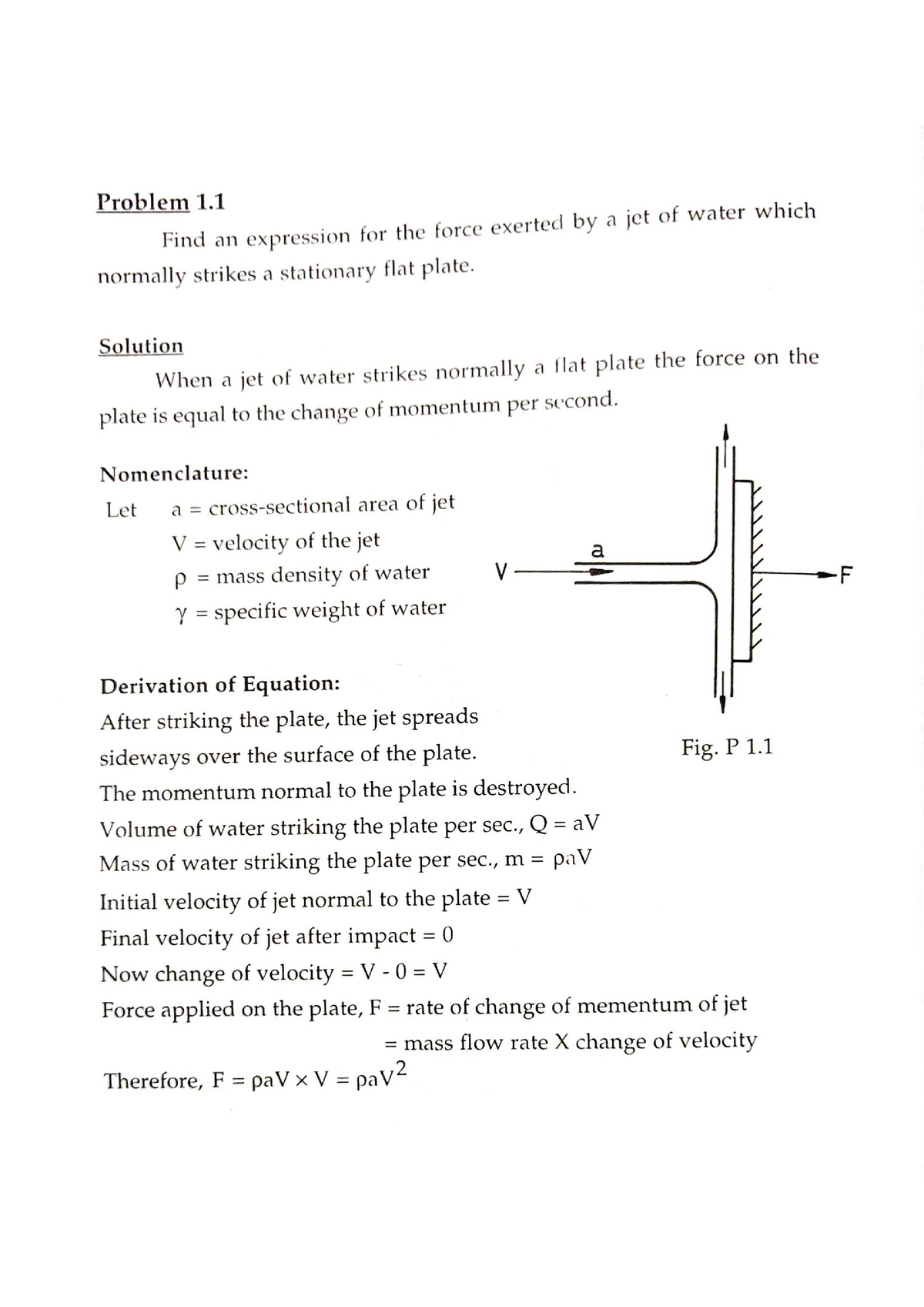 Fluid Machineries Problem Class 01 - Fluid Mechanics - Studocu