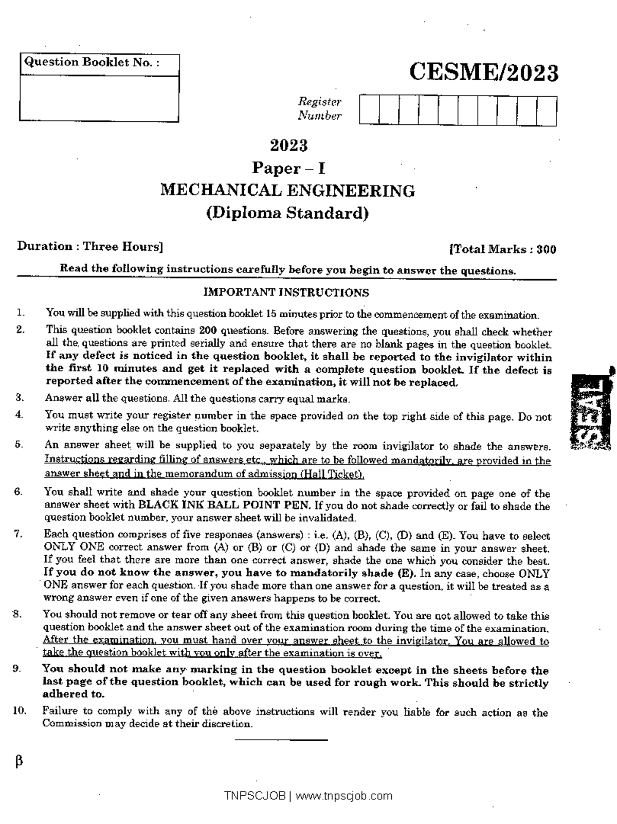 DIPLOMA CIVIL ENGINEERING 3RD SEM QUESTION PAPERS PDF 2023 visual data 3