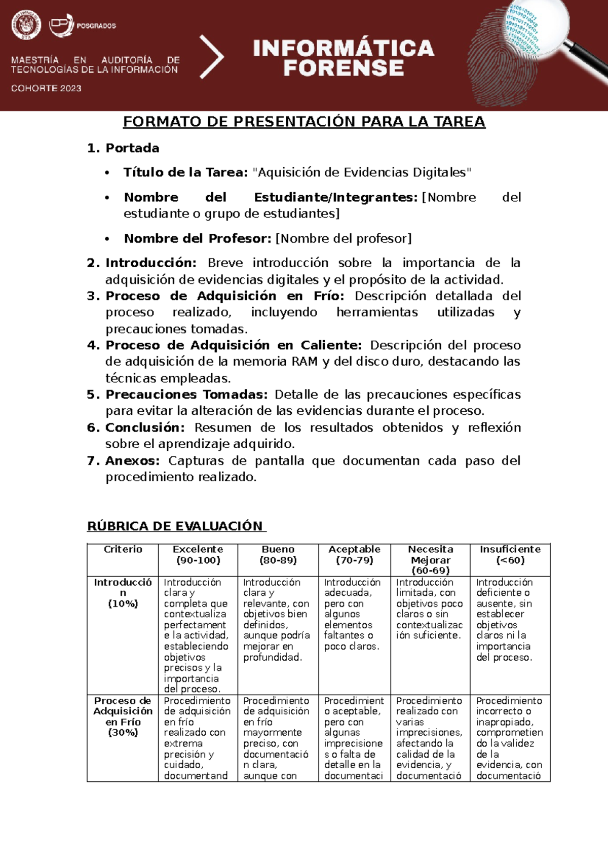 Formato - Taller 2 - rrr - FORMATO DE PRESENTACIÓN PARA LA TAREA 1 ...