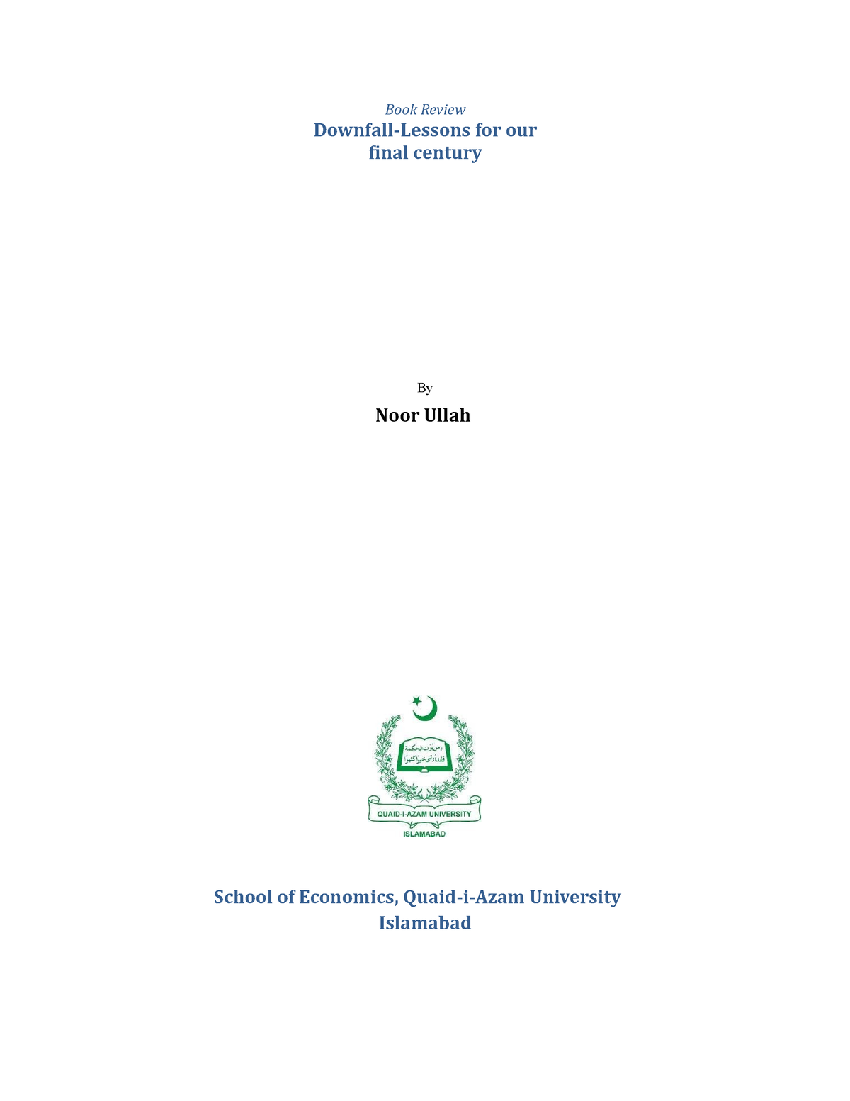 Noor Ullah Book Review - Downfall: The End Of The Imperial Japanese ...