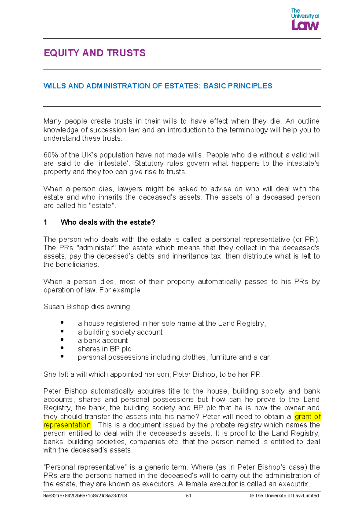 2223 eqtr unit01 ce01 succession - EQUITY AND TRUSTS WILLS AND ...