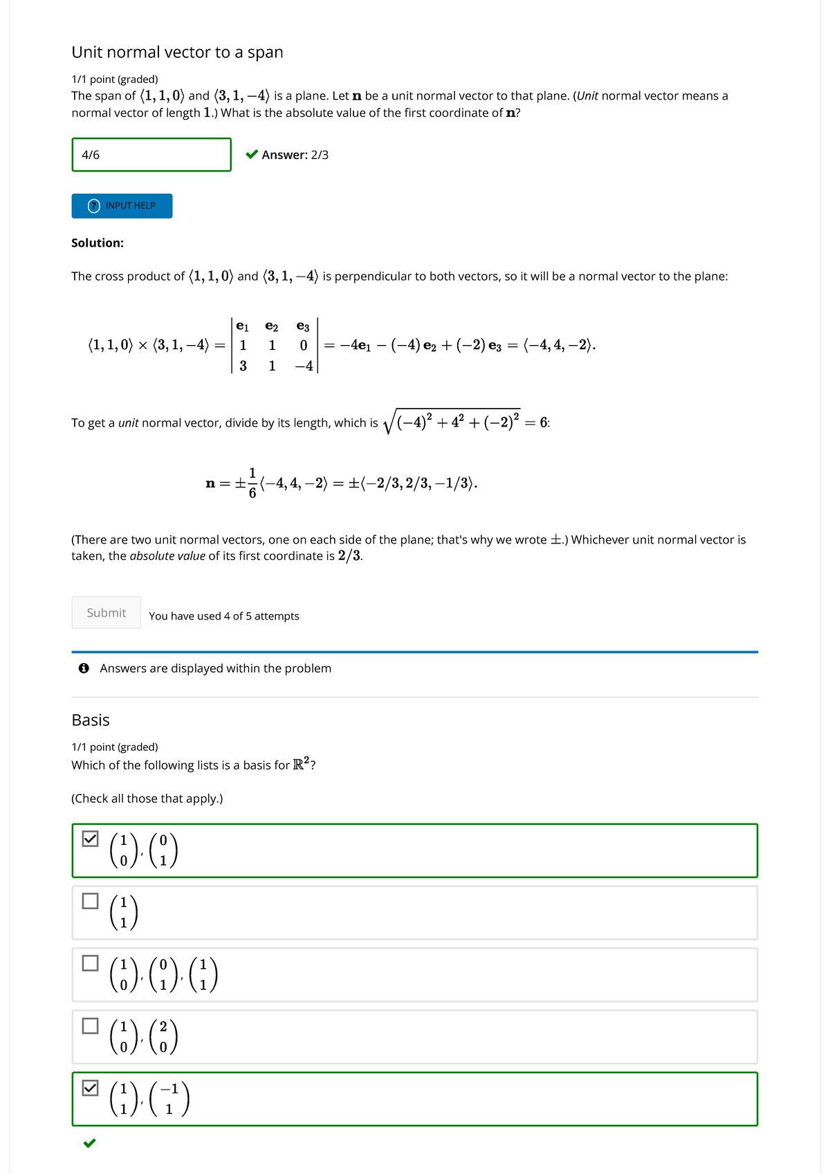 2A Part A Calculus MITx Residential 2 - Answers Are Displayed Within ...