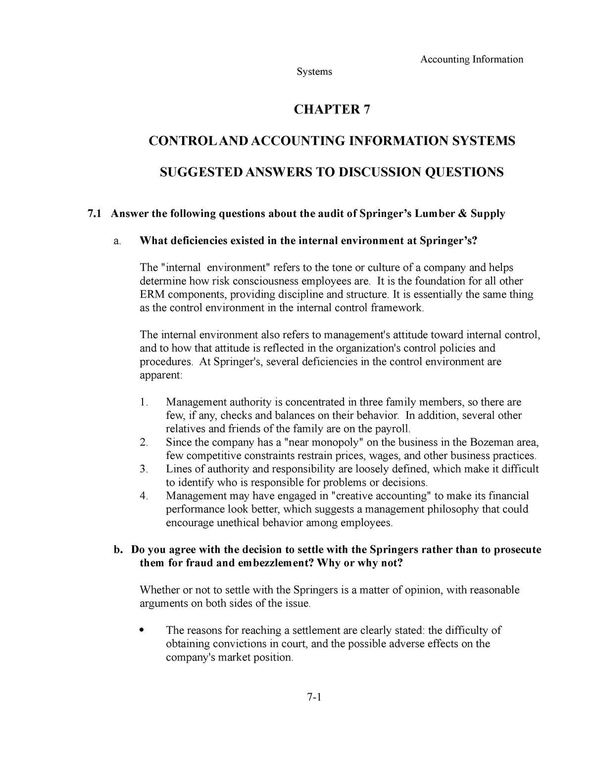 Kunci Jawaban Sia Ch 7 - System Information - Accounting Information ...