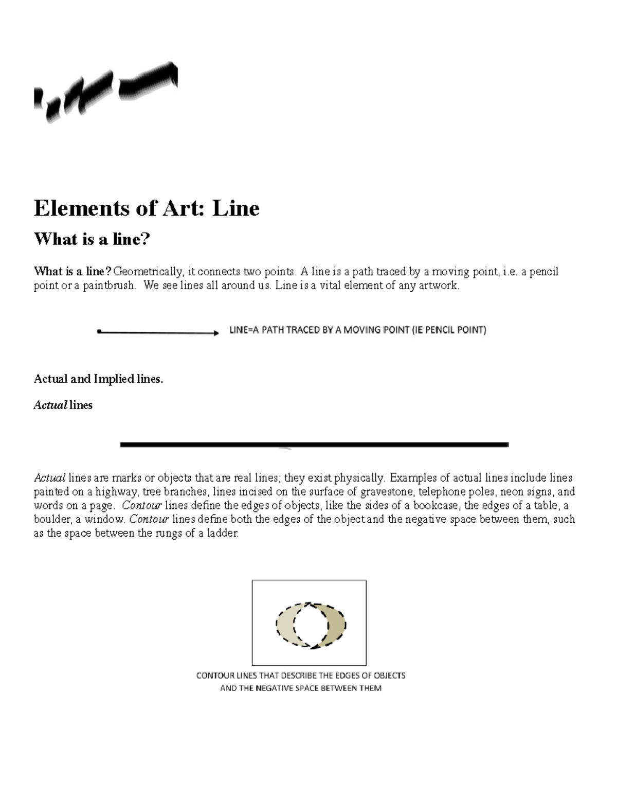 Line Tutorial Reading Elements Of Art Line What Is A Line What Is A