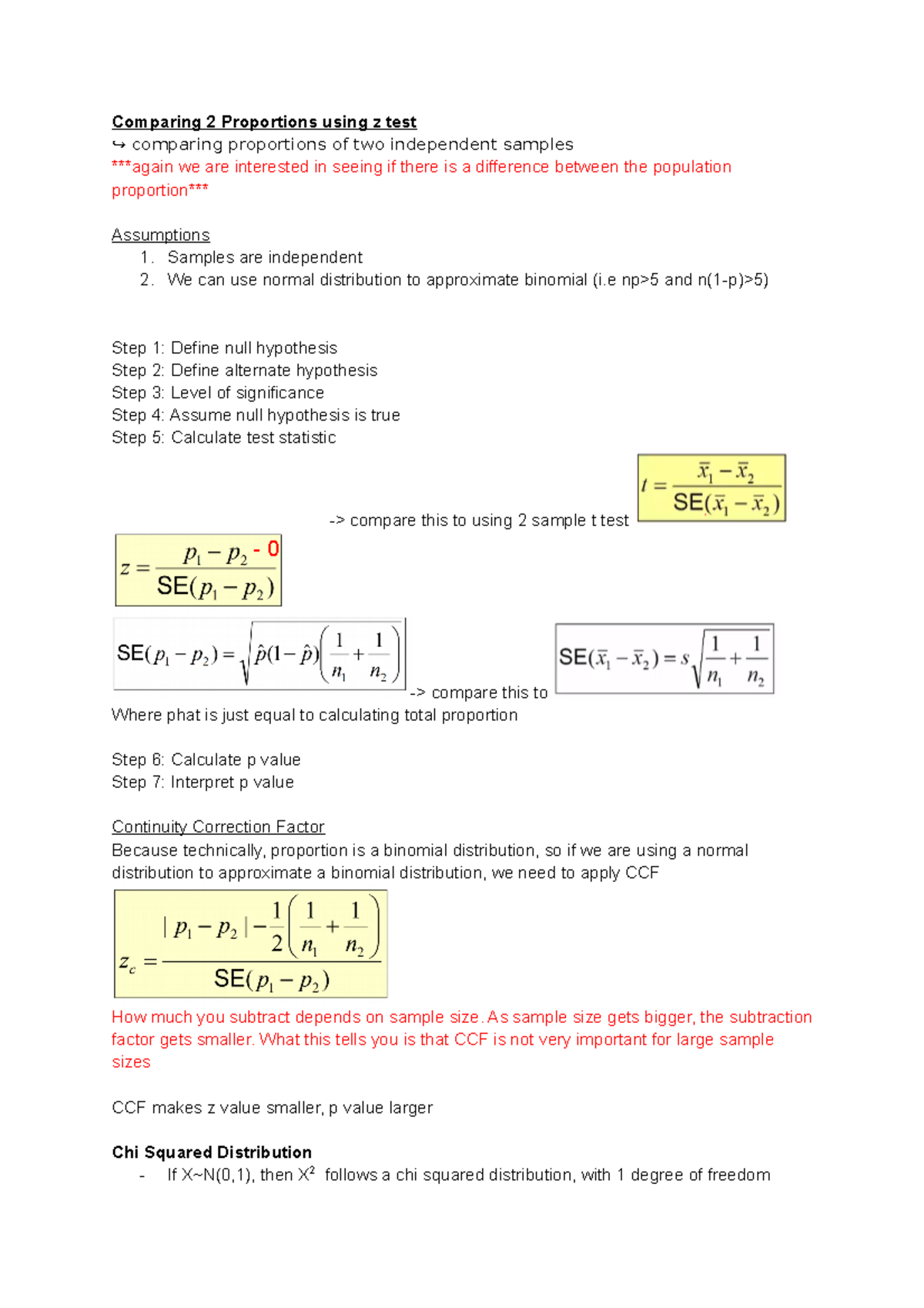 W7 Hypo Testing (Proportions) - Comparing 2 Proportions using z test ↪ ...