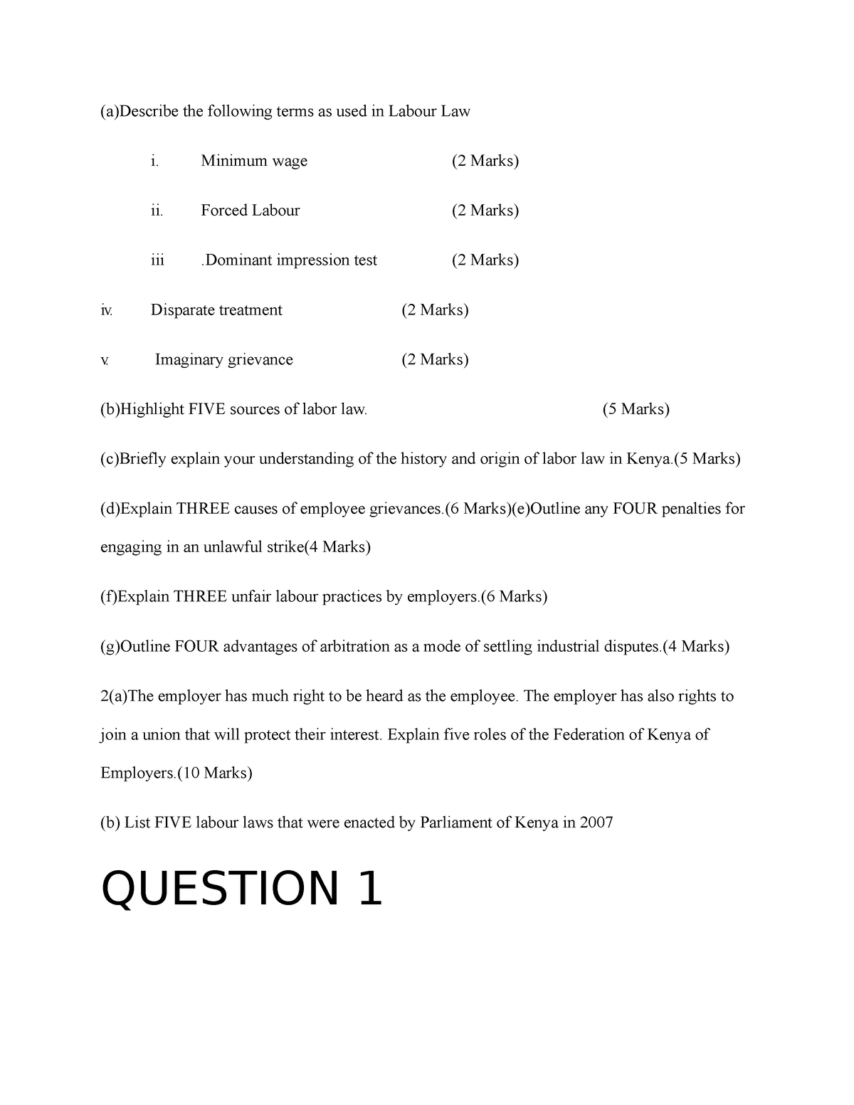 labour-law-questions-a-describe-the-following-terms-as-used-in