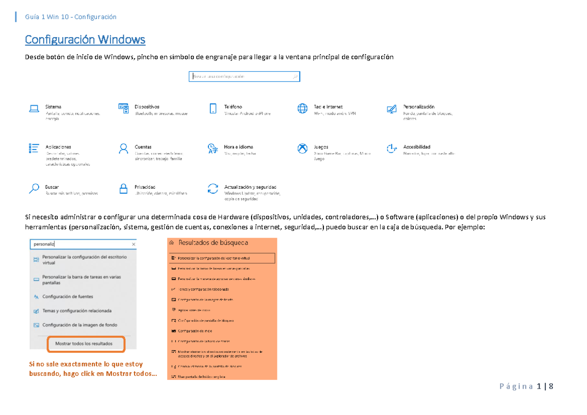HM Guia1Win10 Configuracion - Configuración Windows Desde botón de ...