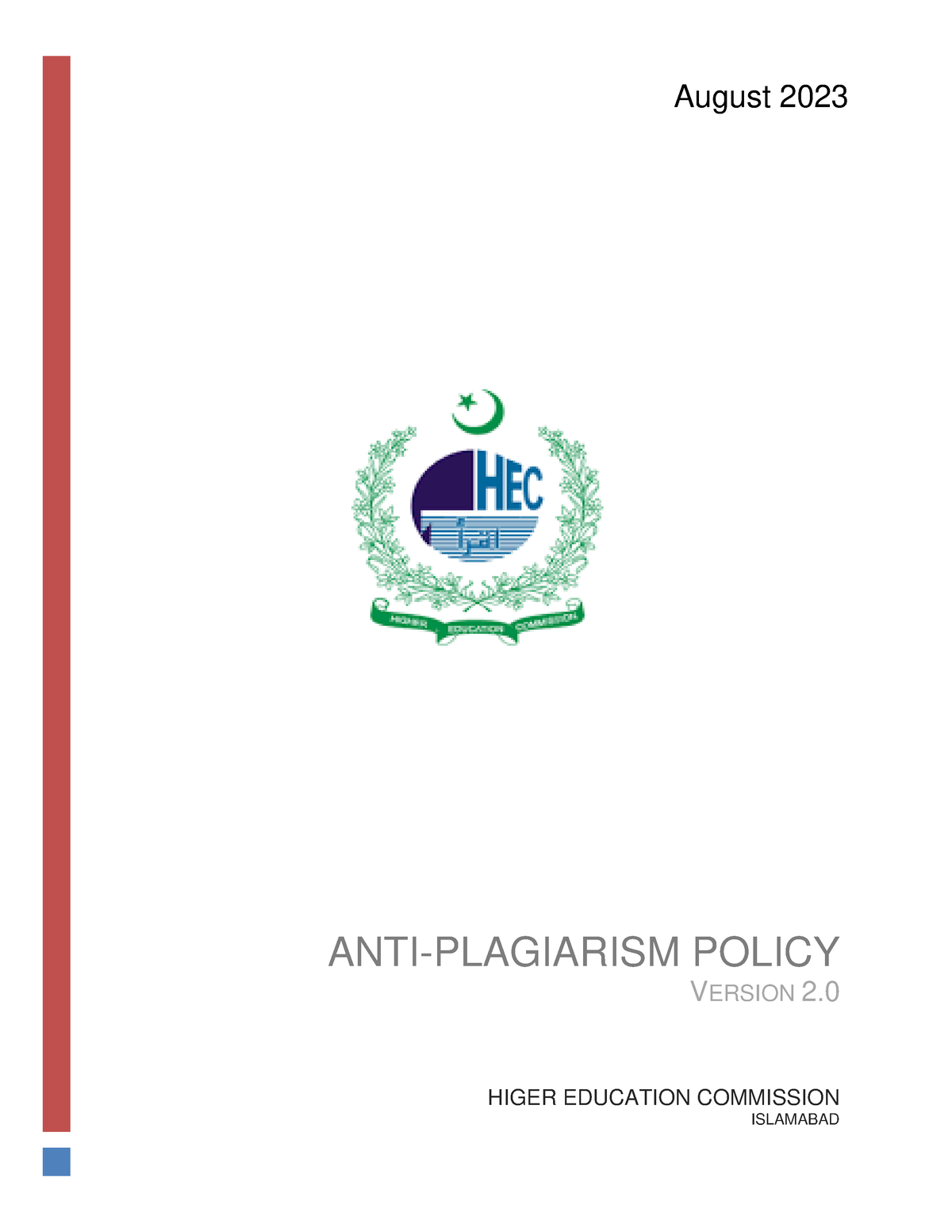 hec plagiarism policy for phd thesis