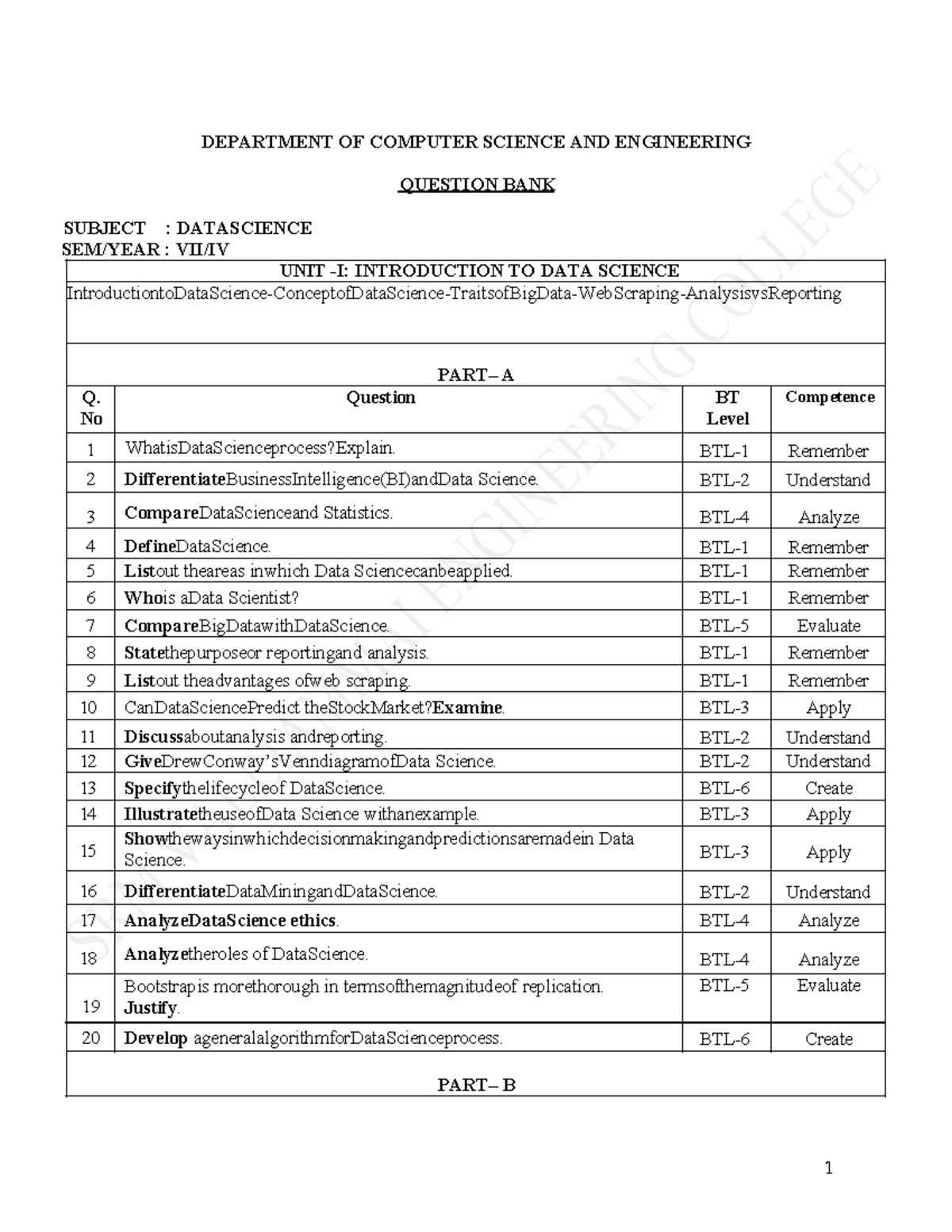 1904607-data-science questin bank 2 - DEPARTMENT OF COMPUTER SCIENCE ...