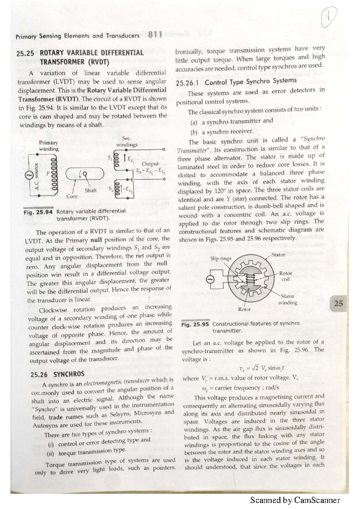 UNIT 2 Topics CT-1 - notes - Primary Sensing Elements and Transducers ...