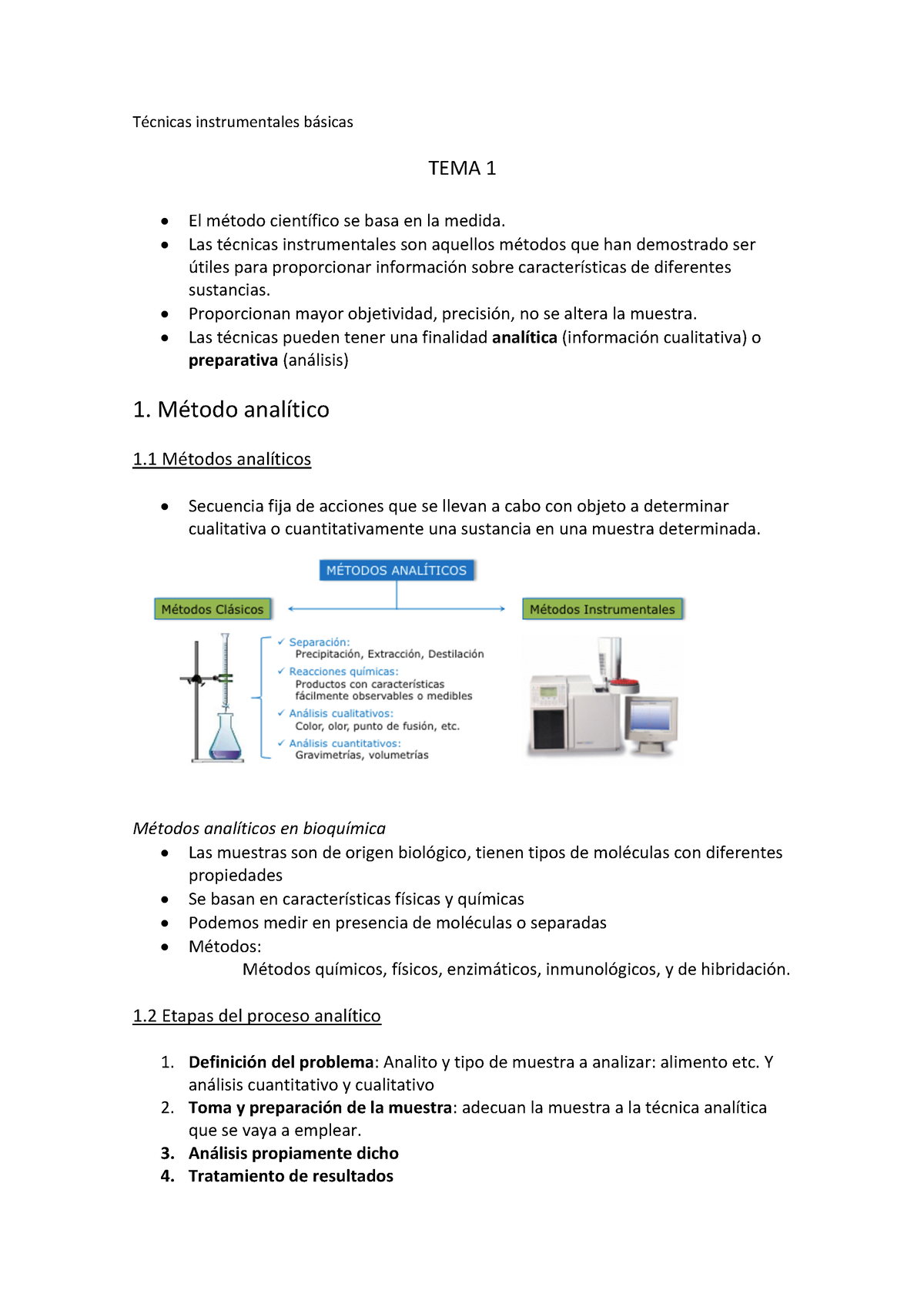 T.1 TIB - Apuntes Tema 1 - Técnicas Instrumentales Básicas TEMA 1 El ...