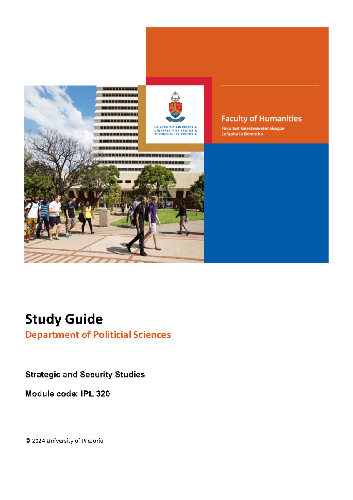 IPL320 Study Guide 2024 - Study Guide Department of Politicial Sciences ...