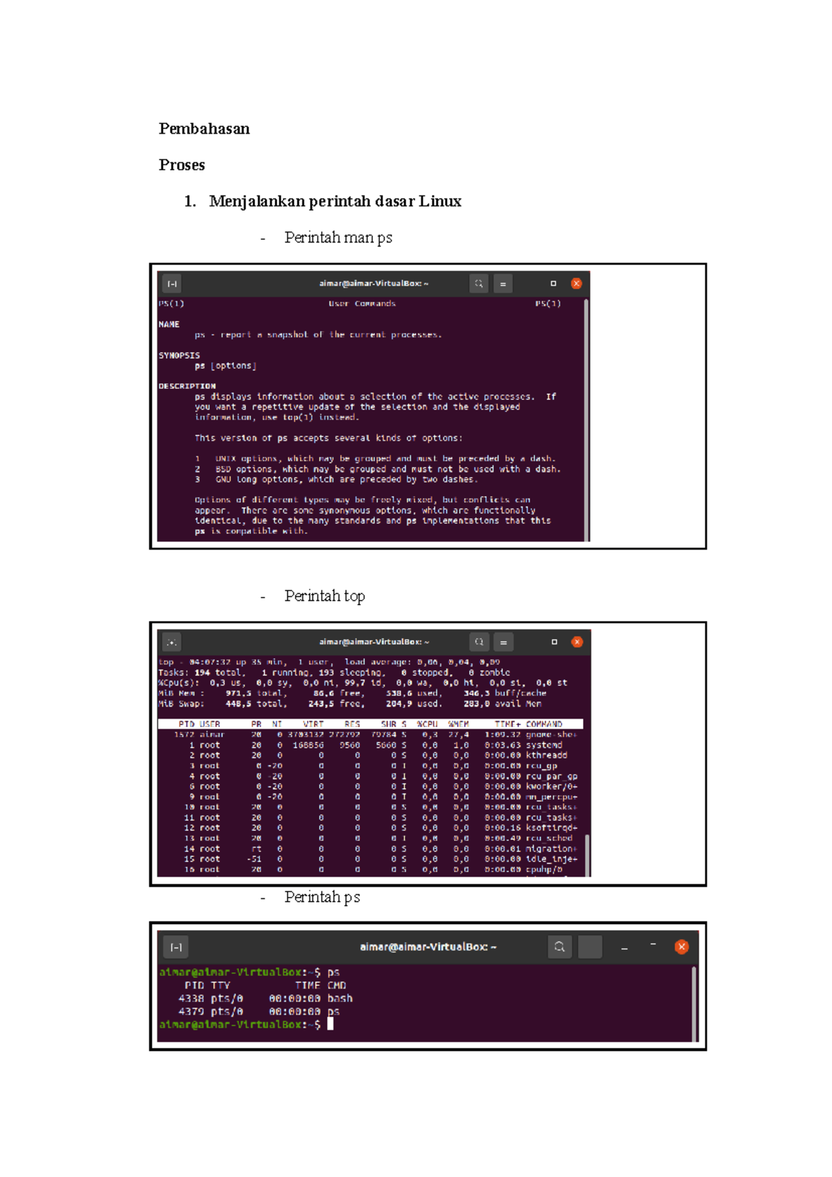 Menjalankan Perintah Linux - Pembahasan Proses Menjalankan Perintah ...