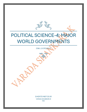 Pol 4 - Political science unit 4 - UNIT- 4 Universal Adult Franchise ...