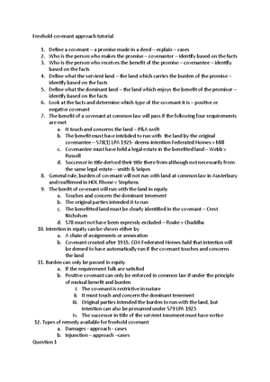 TORT LAW Tutorials - Tutorial - Exam Ways To Answer: Any Law (cases Or ...