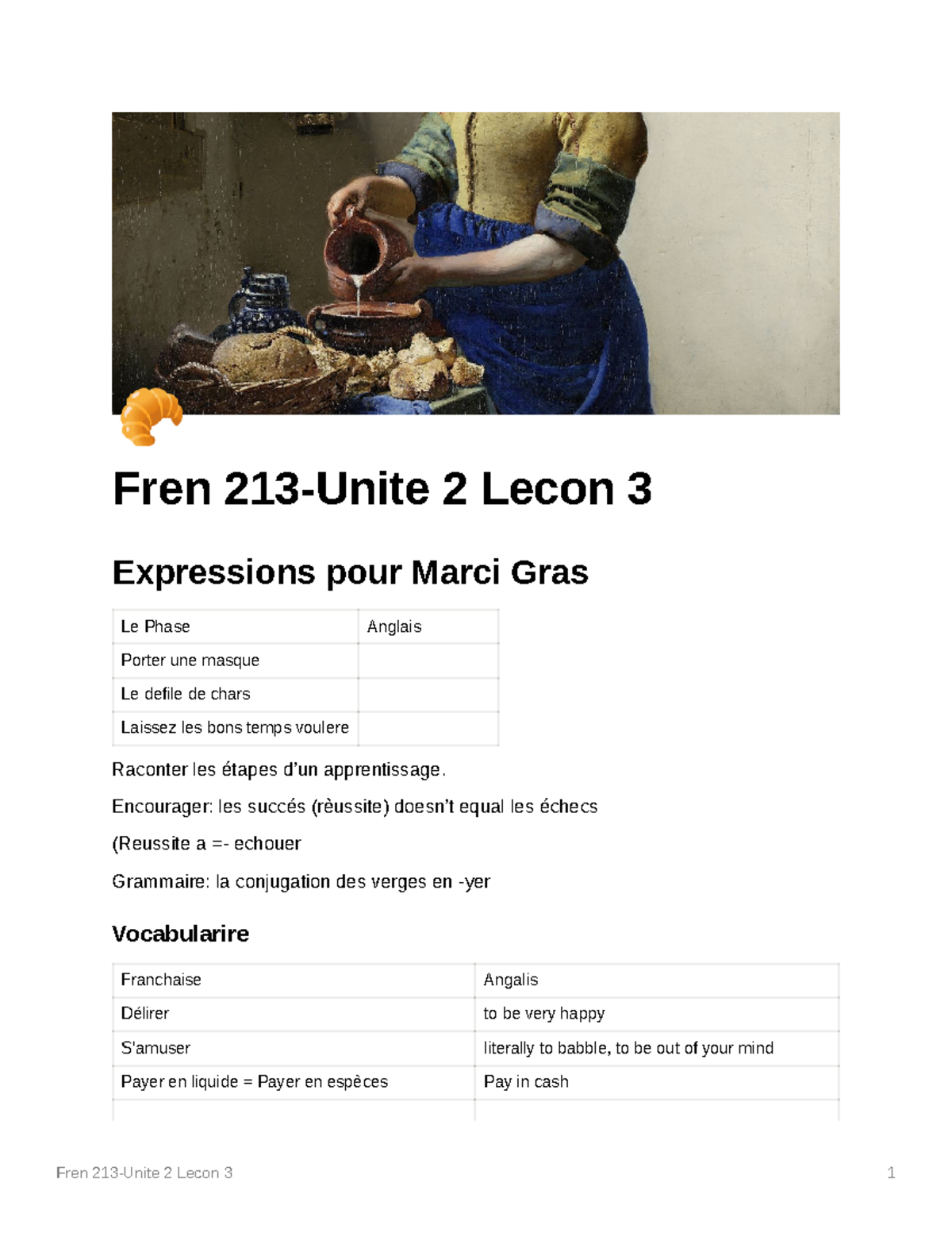 Fren 213 Unite 2 Lecon 3 Fren 213 Unite 2 Lecon 3 1 Fren 213 Unite