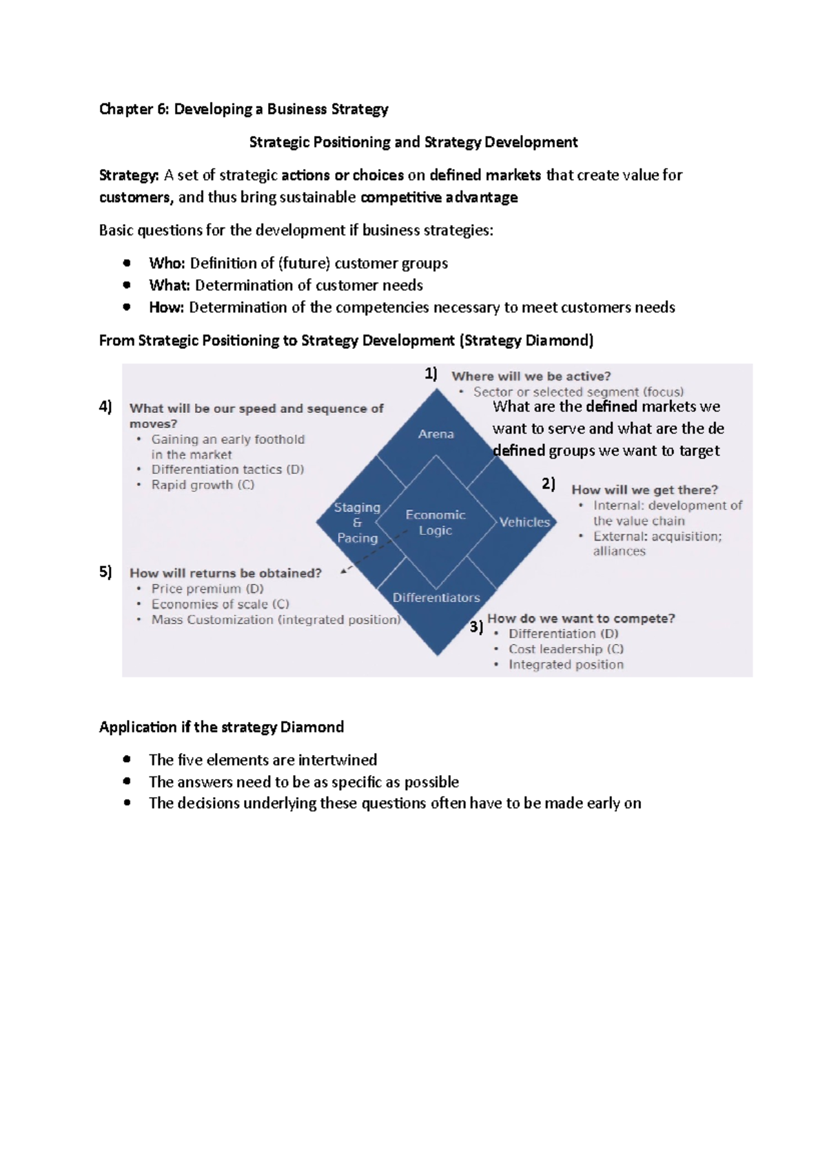 Chapter 6 - Strategic Management Zusammenfassung - Chapter 6 ...