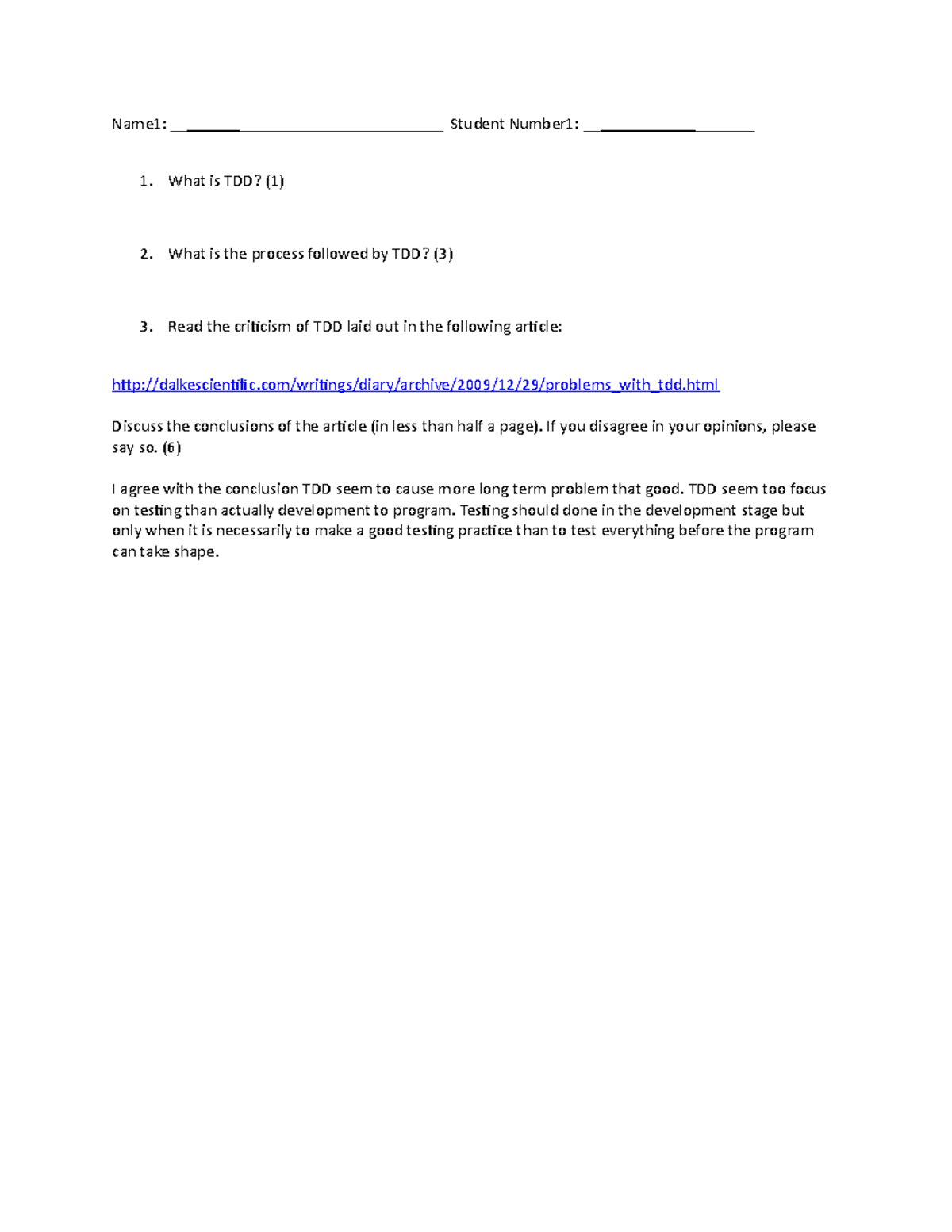 Week03 TDD Questions - Name1: ________________________________ Student ...